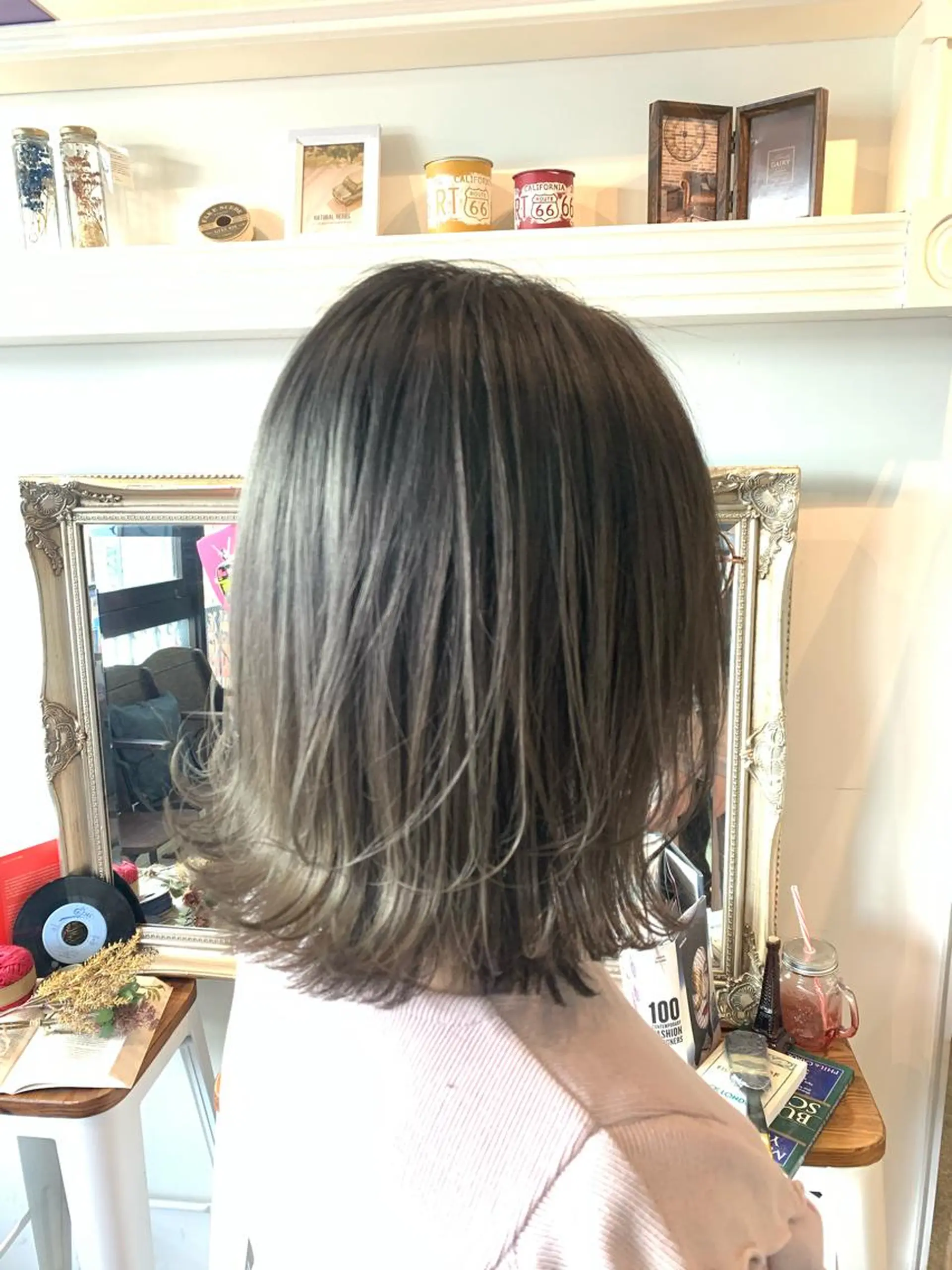 ミディアム ヘアカラー トリートメント ヘッドスパ ヘアセット 大宮/山口 竣也のヘアスタイル