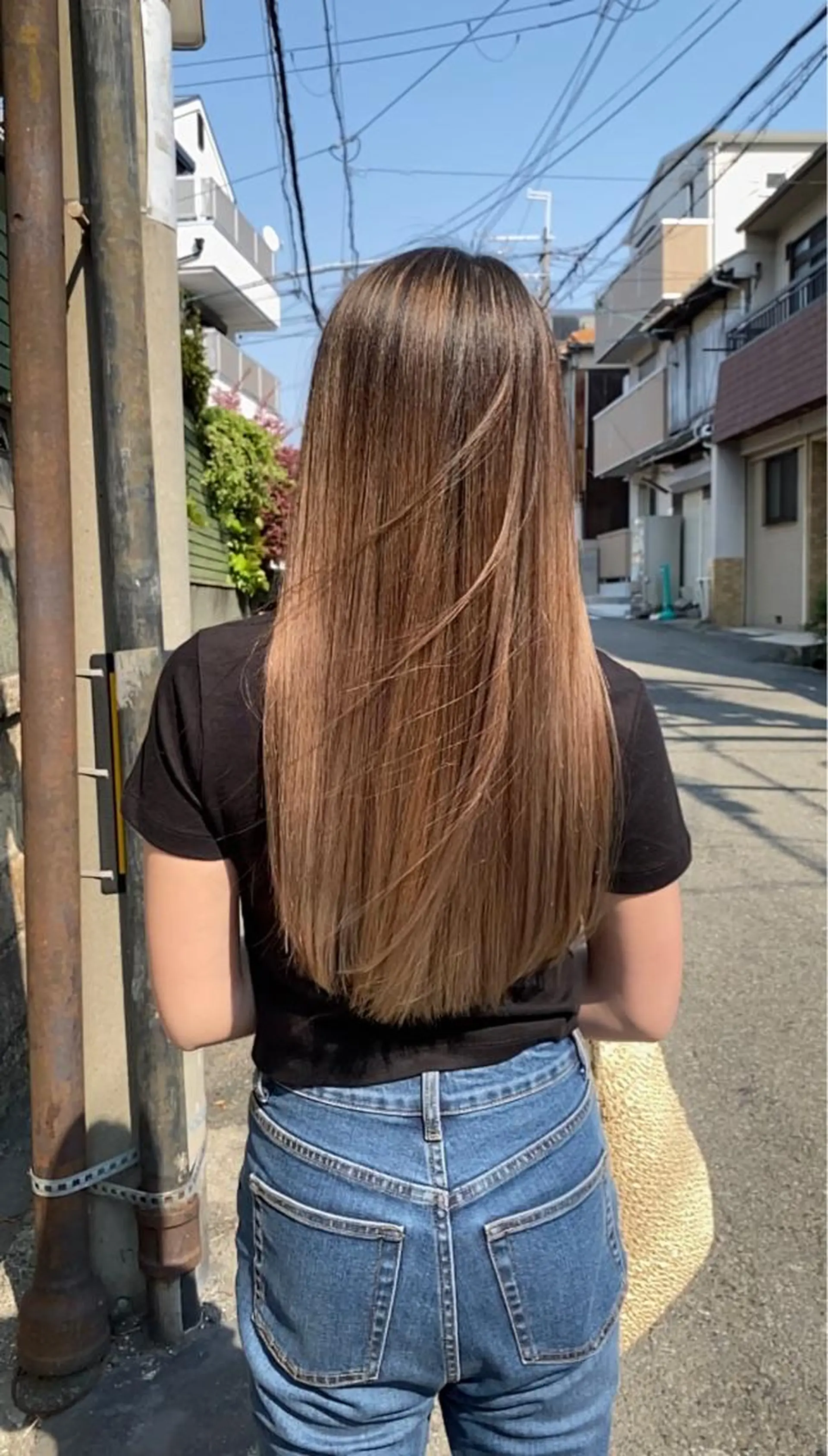 ロング カラー カット ヘアカラー 縮毛矯正 トリートメント 🟡【美髪専門店】 ✨褒め髪/艶髪🟡のヘアスタイル