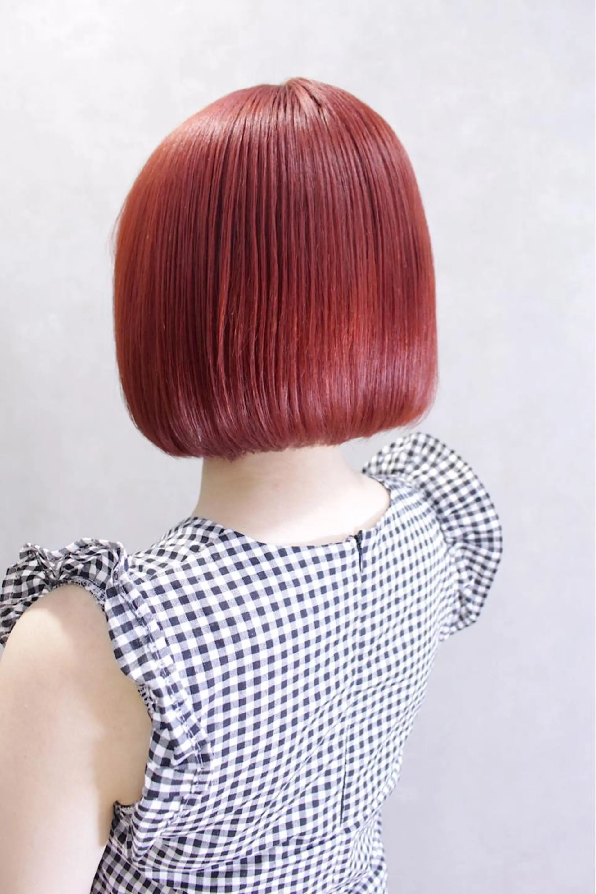 ショート カラー ヘアアレンジ オレンジ レッドカラー ヘアカラー トリートメント lani ブリーチ /ダブルカラーのヘアスタイル