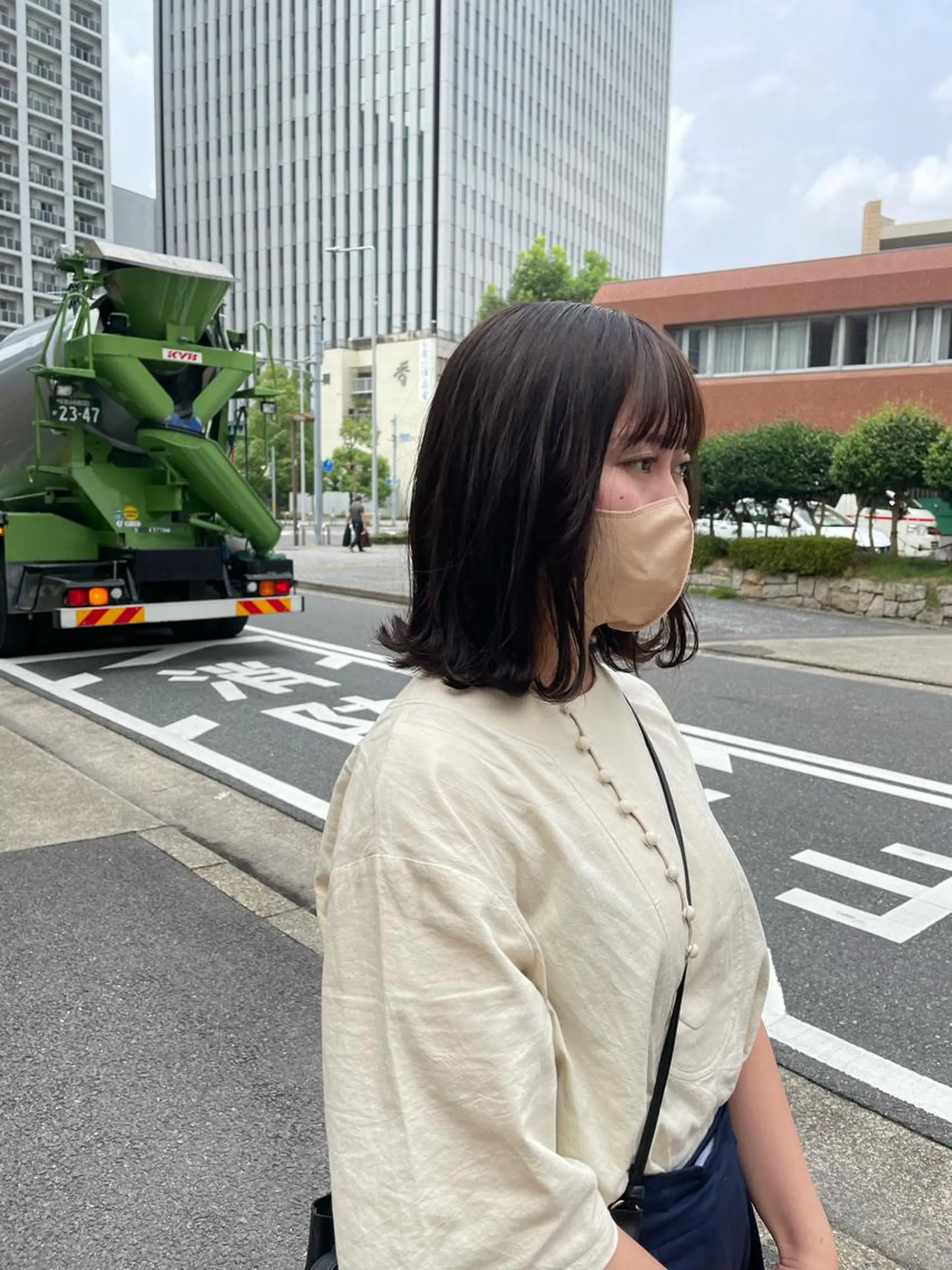 ミディアム カラー ヘアアレンジ 中尾 塁のヘアスタイル