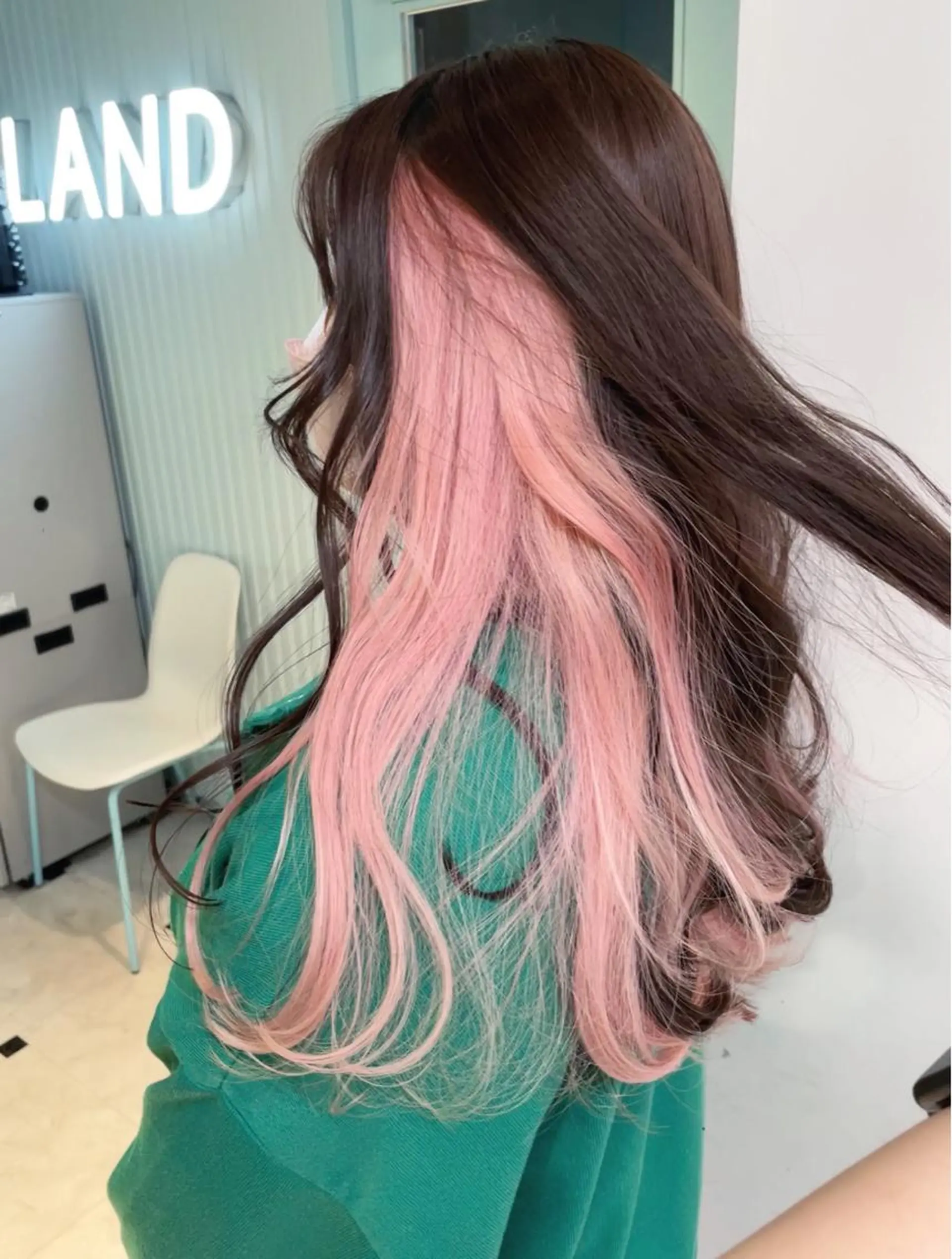 ロング ブリーチ✖️ 縮毛LANDのヘアスタイル
