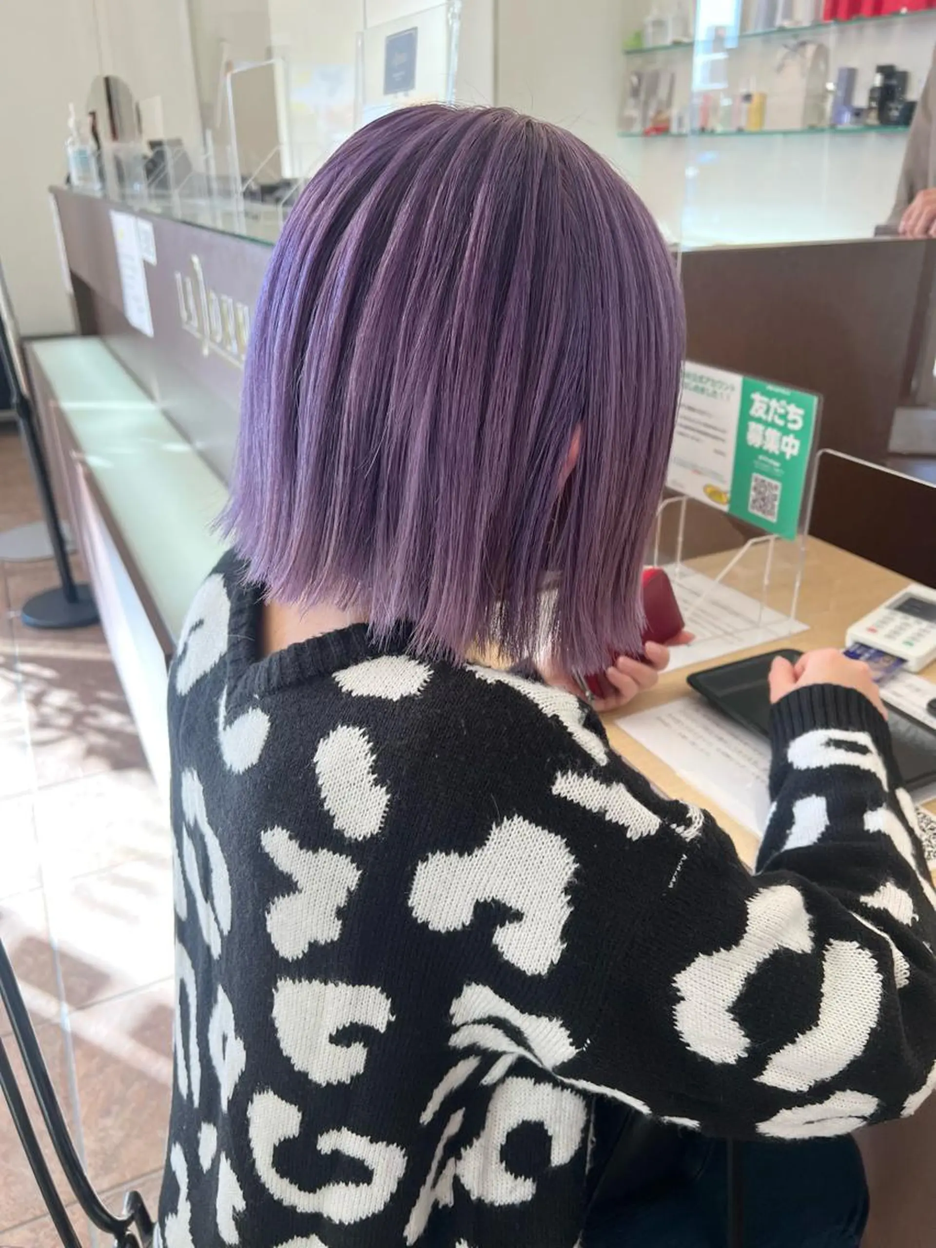 ショート カラー ブリーチ パープルカラー 名古屋美容院 / keinaのヘアスタイル