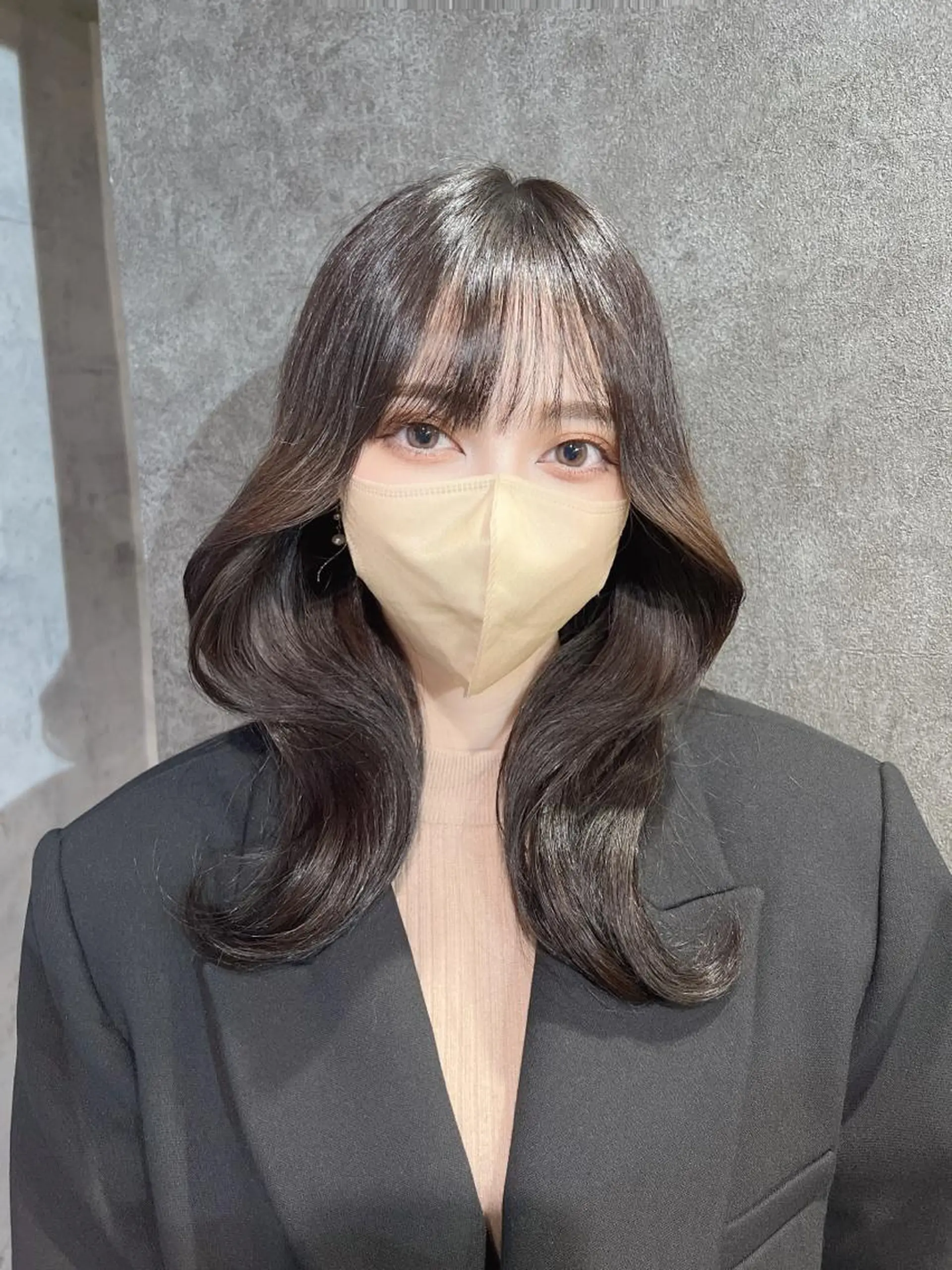 セミロング カラー カット ヘアカラー トリートメント ヘッドスパ ヘアセット 韓国レイヤー/ 顔周り💕田中将吾のヘアスタイル