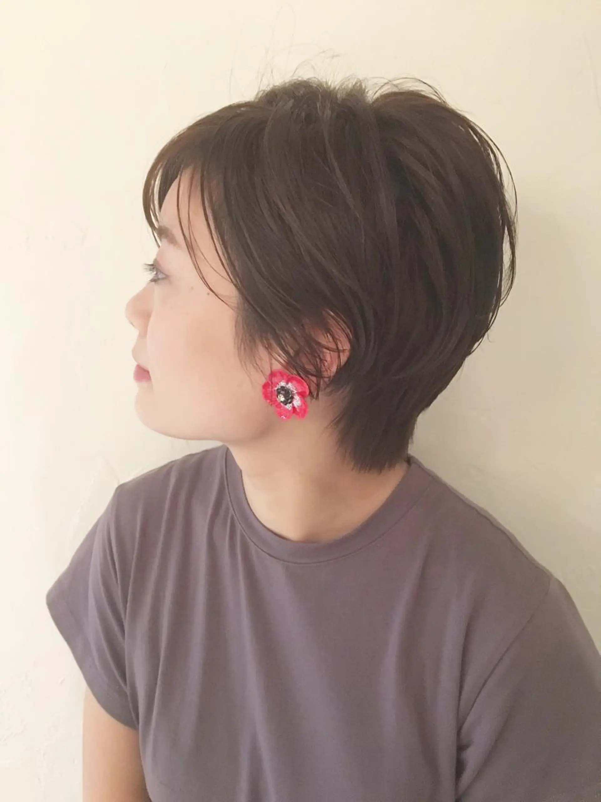 ショート パーマ シマダ アユミのヘアスタイル