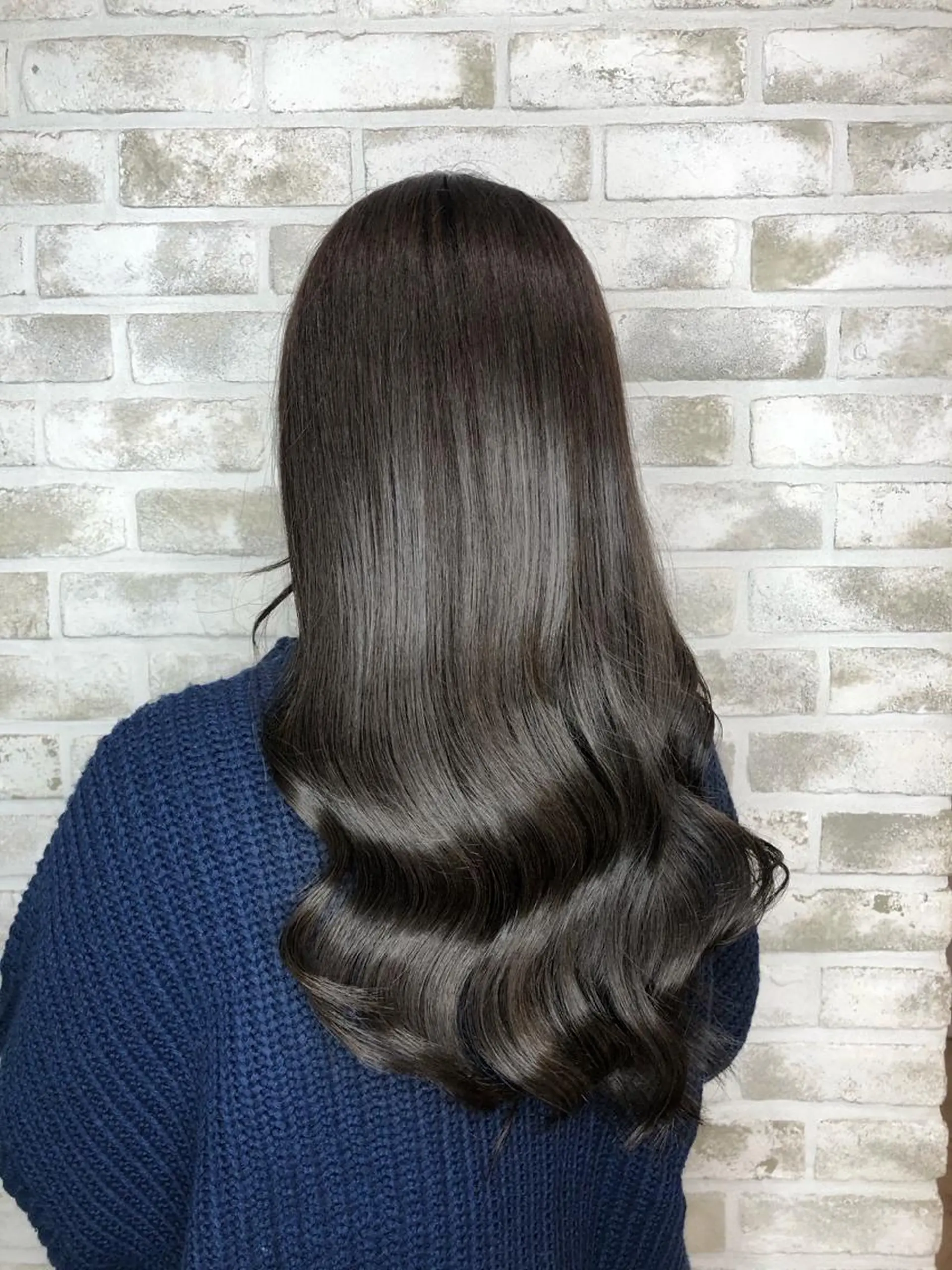 ロング カラー ヘアアレンジ トッチ 艶髪髪質改善のヘアスタイル