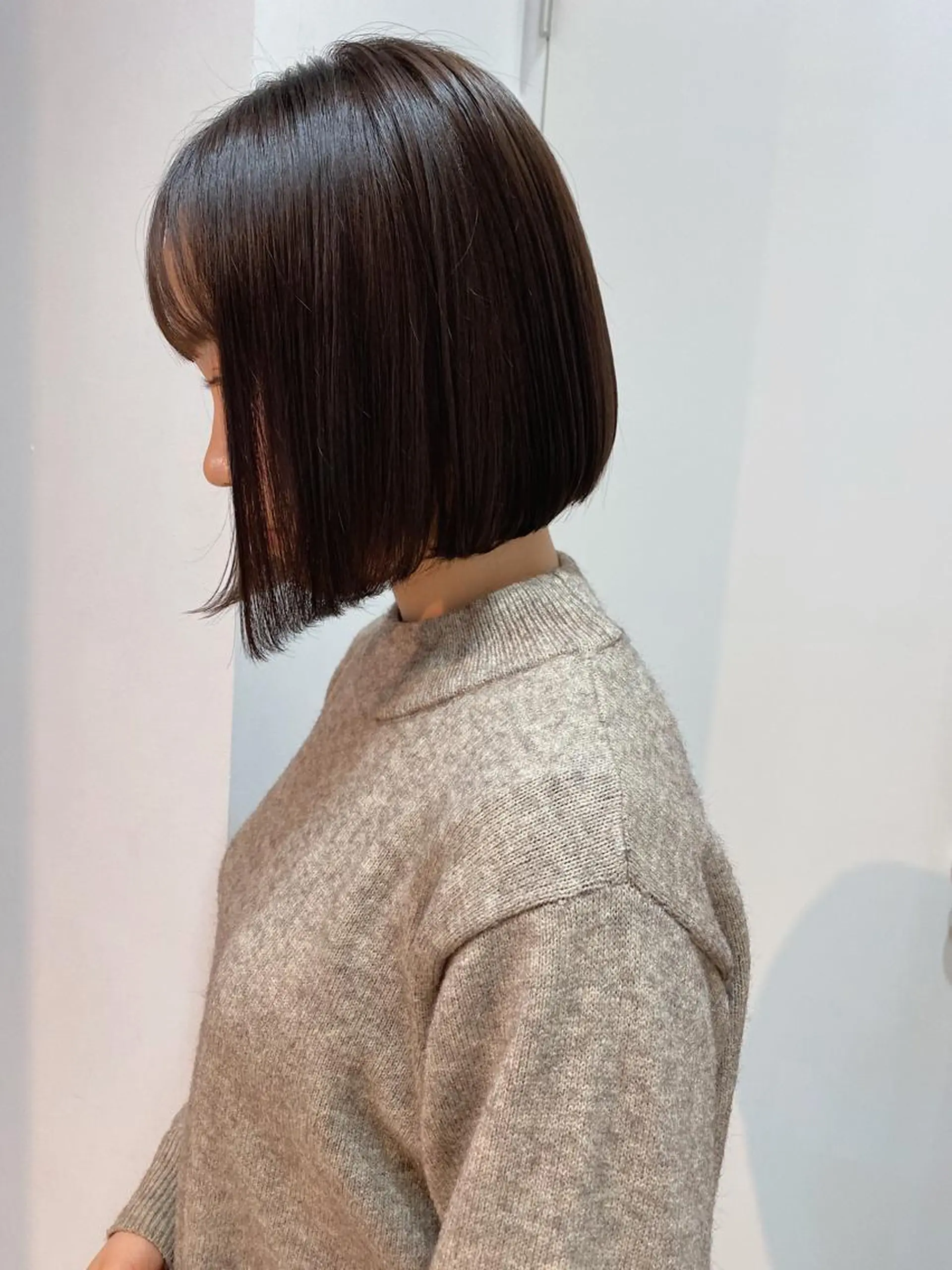 ショート カラー ボブ 髪質改善 トリートメント ブリーチなしカラー/ 髪質改善/寺門束のヘアスタイル