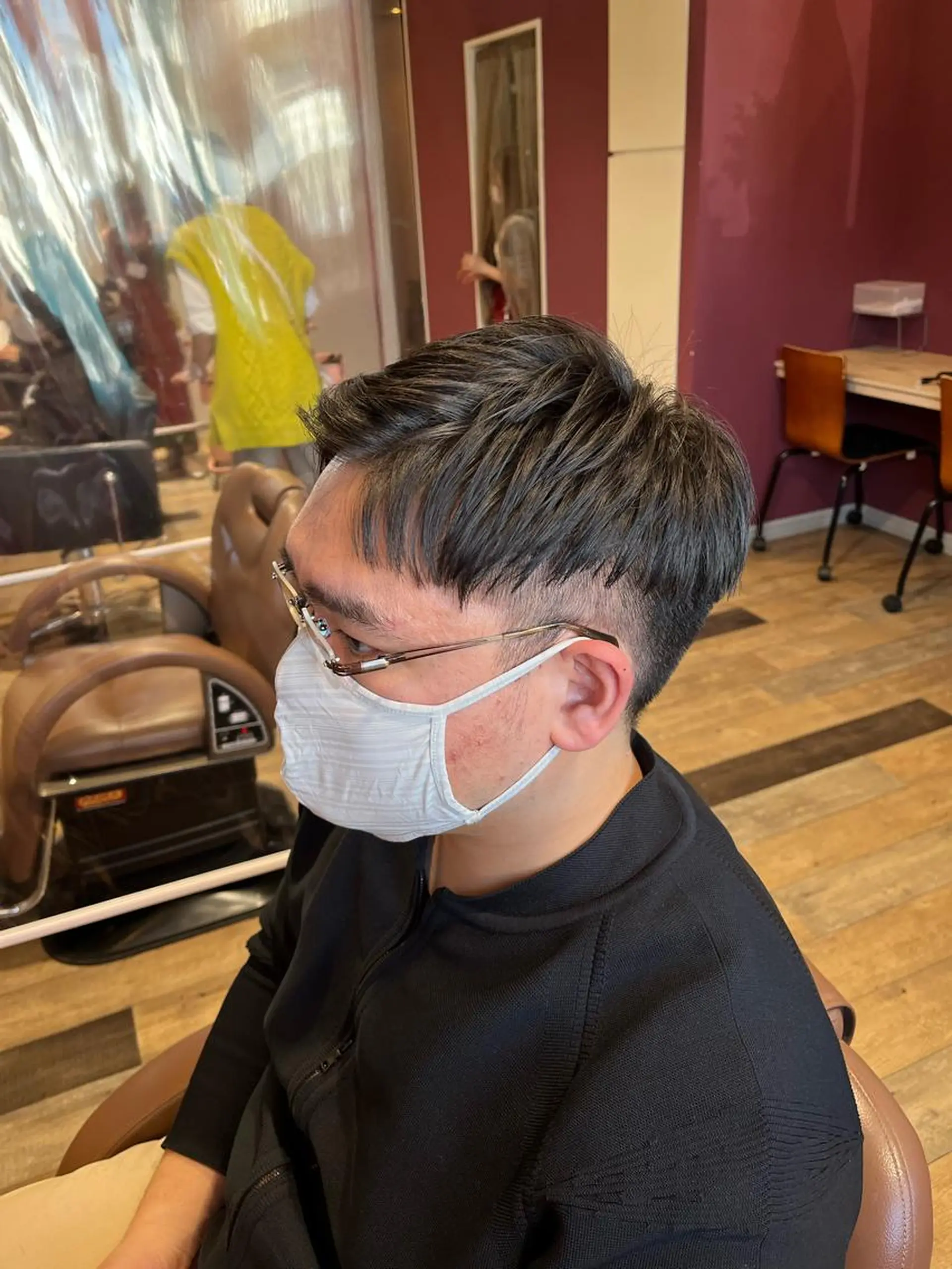 メンズ ビジネス 刈り上げ カット ヘッドスパ フルールドソレイユ所属・♡ナナコ♡ レイヤー/艶髪のヘアスタイル