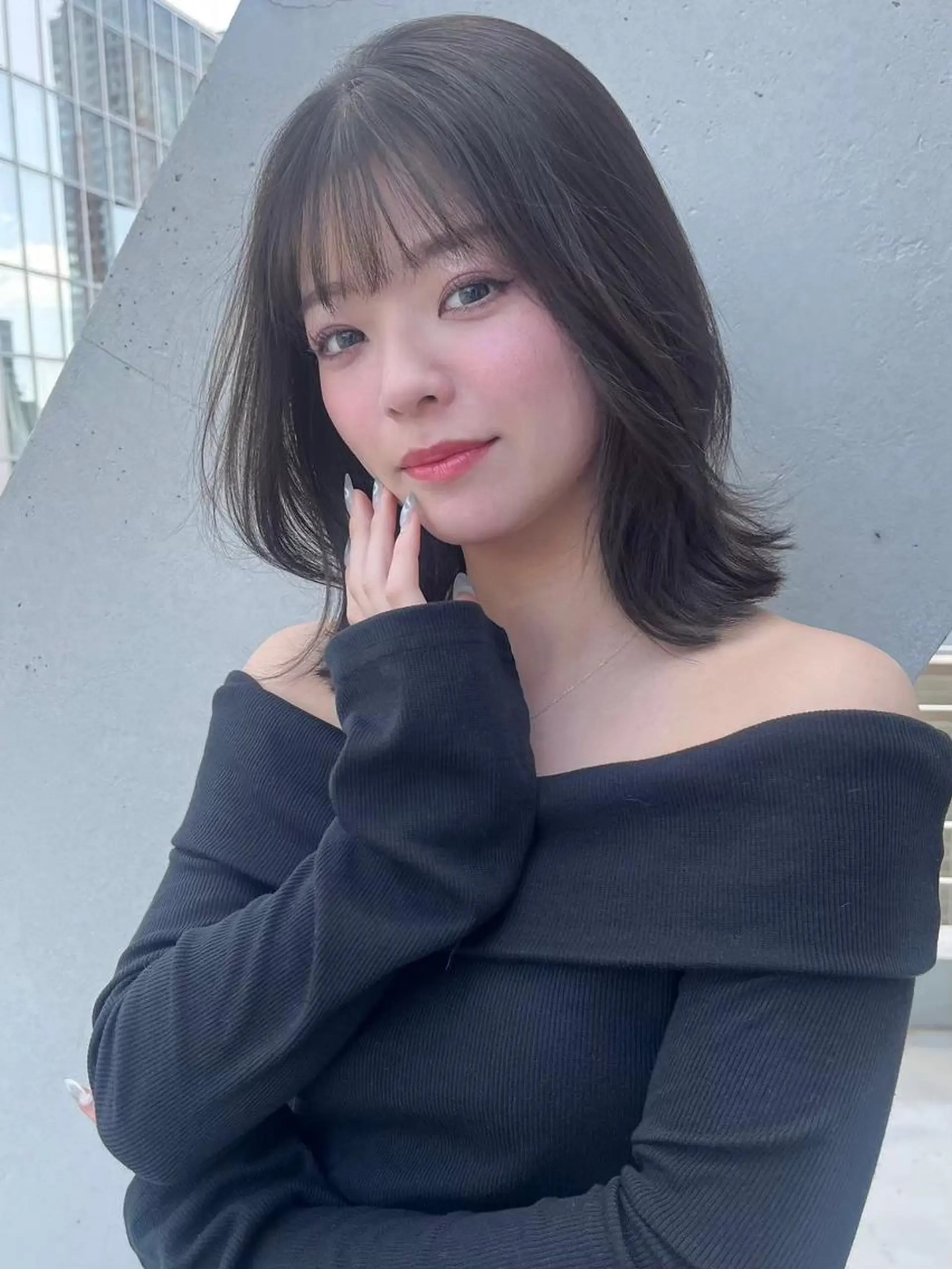 ミディアム カット ヘッドスパ ヘアセット 透明感×くすみカラー ❄️トレンドヘア❄️のヘアスタイル