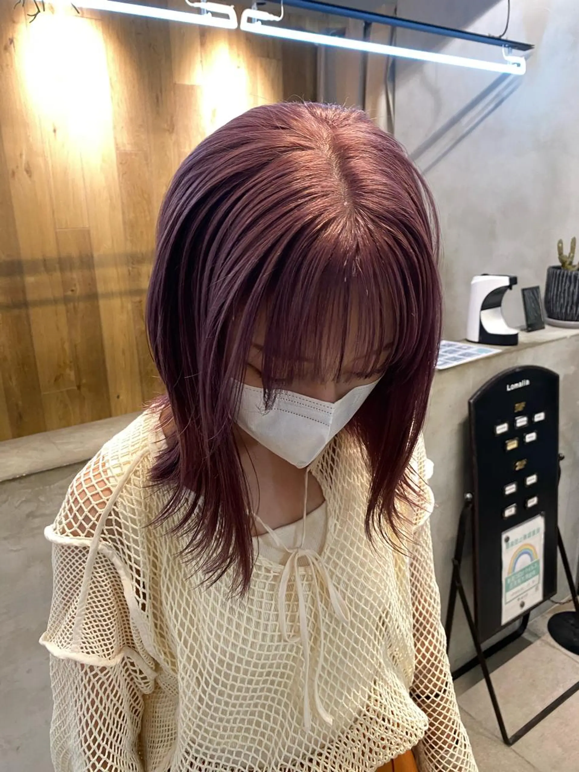 セミロング カラー レピア恵比寿駅前店所属・あくつ りおのマツエク・マツパデザイン