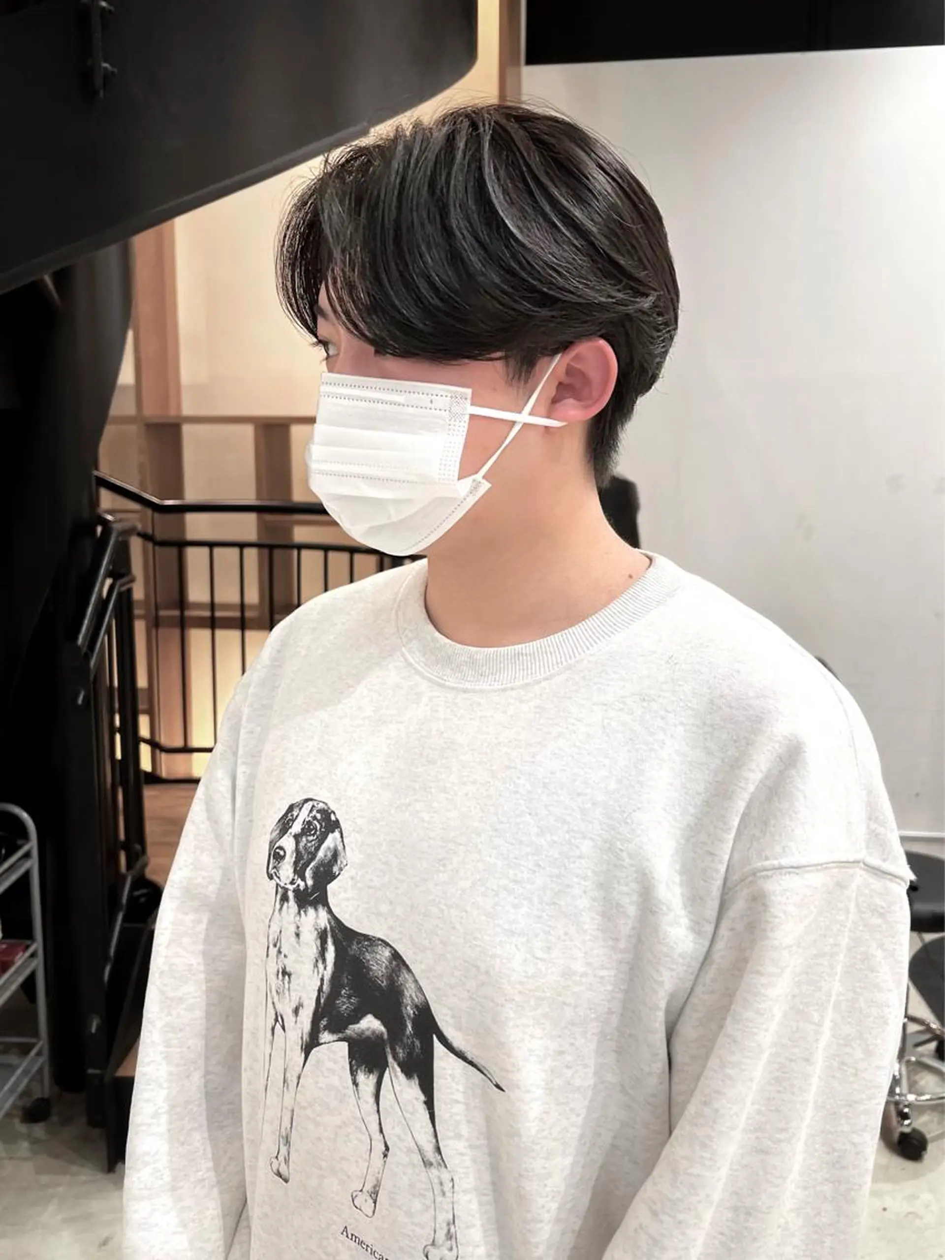 パーマ メンズ メンズパーマ ニュアンスパーマ カット パーマ Qin shaire salon 原宿verno店所属・【センターパート】 ETO／江藤翼の眉毛・アイブロウイメージ