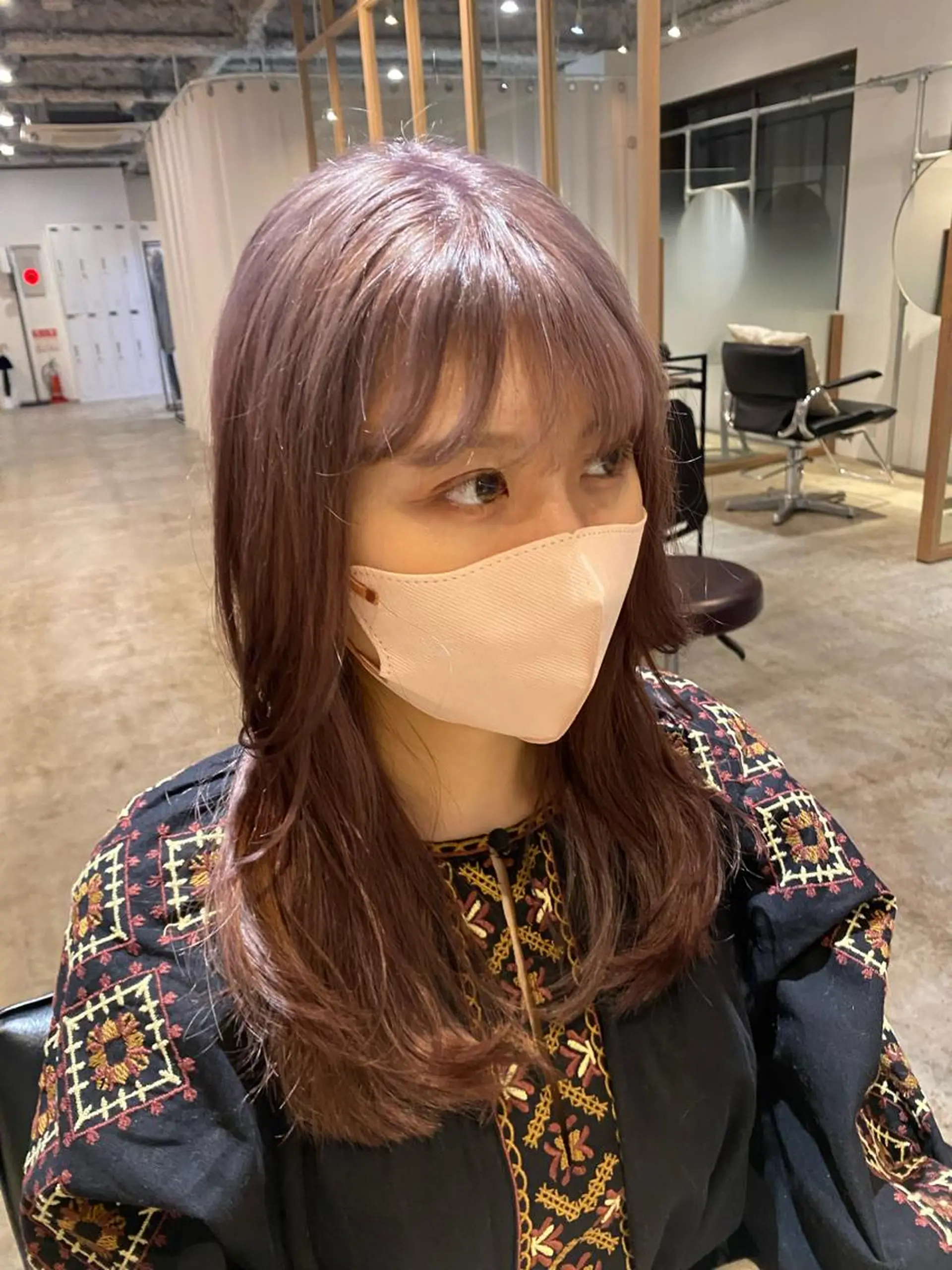 ロング カラー ヘアカラー トリートメント Hayashi Shioriのヘアスタイル