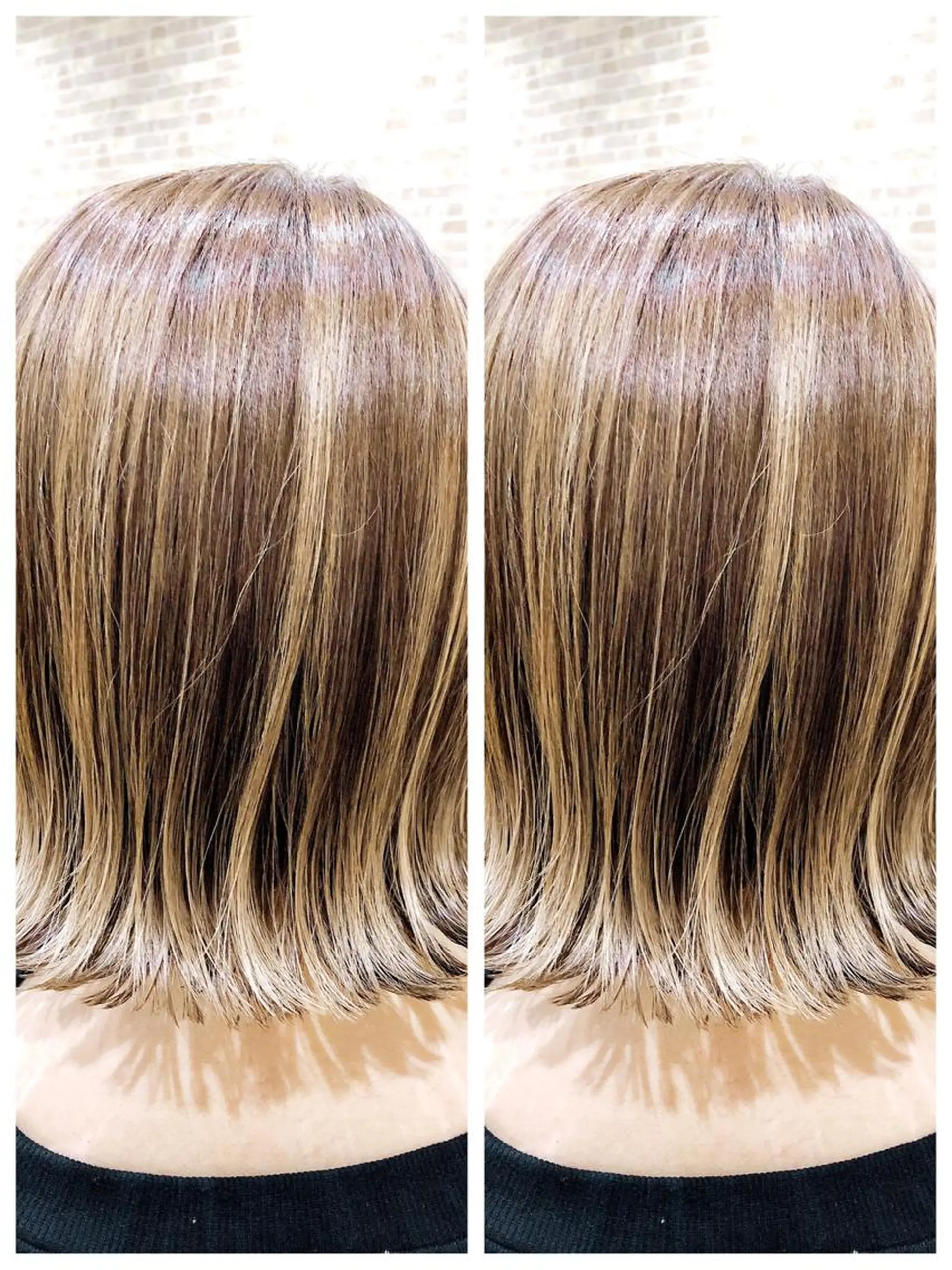 ミディアム ハイライト ヘアカラー トリートメント 大山 亮　　【髪質改善】のヘアスタイル