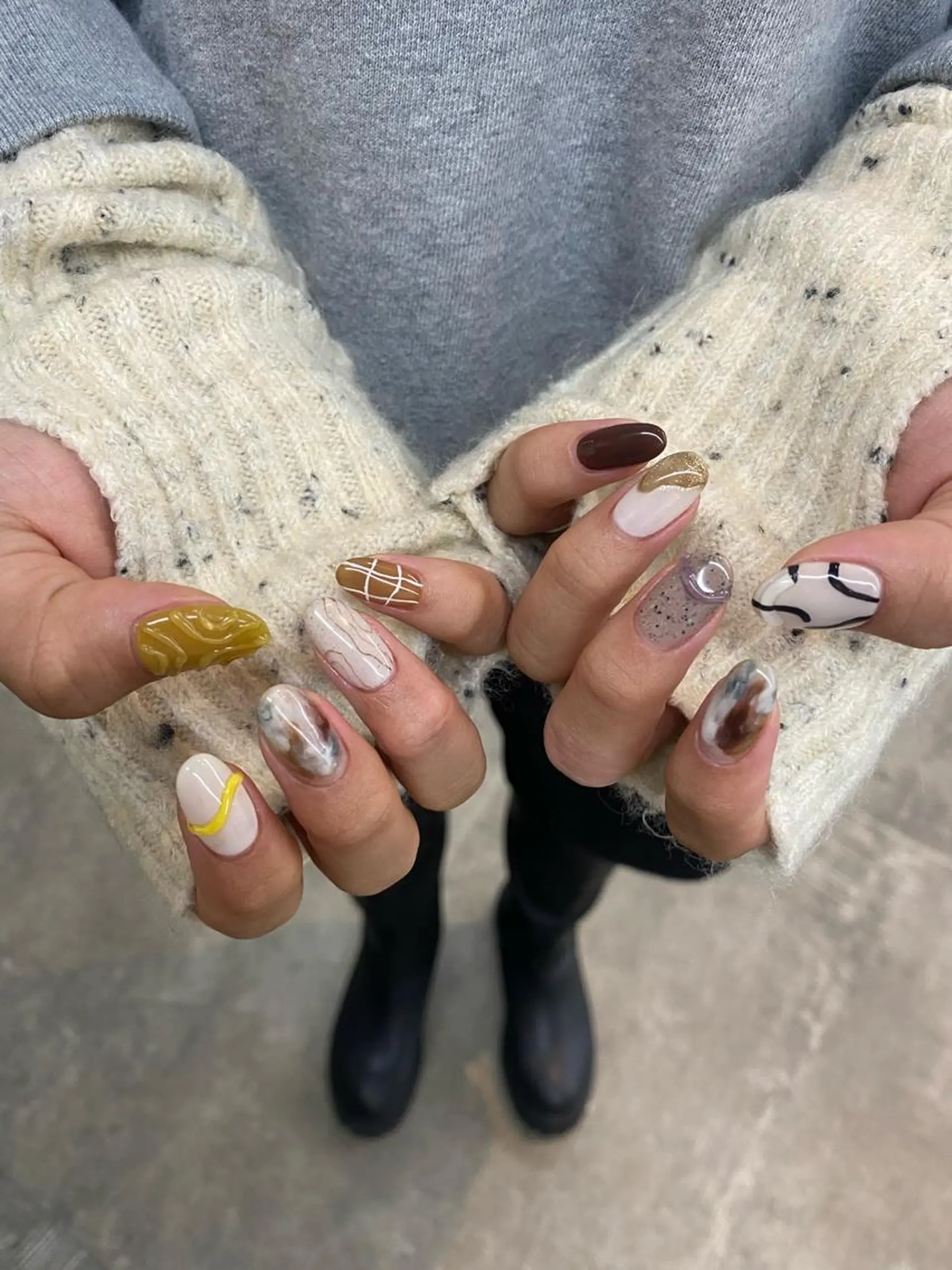 ネイル 持ち込み ハンドネイル nable.所属・栗林 実莉のネイルデザイン