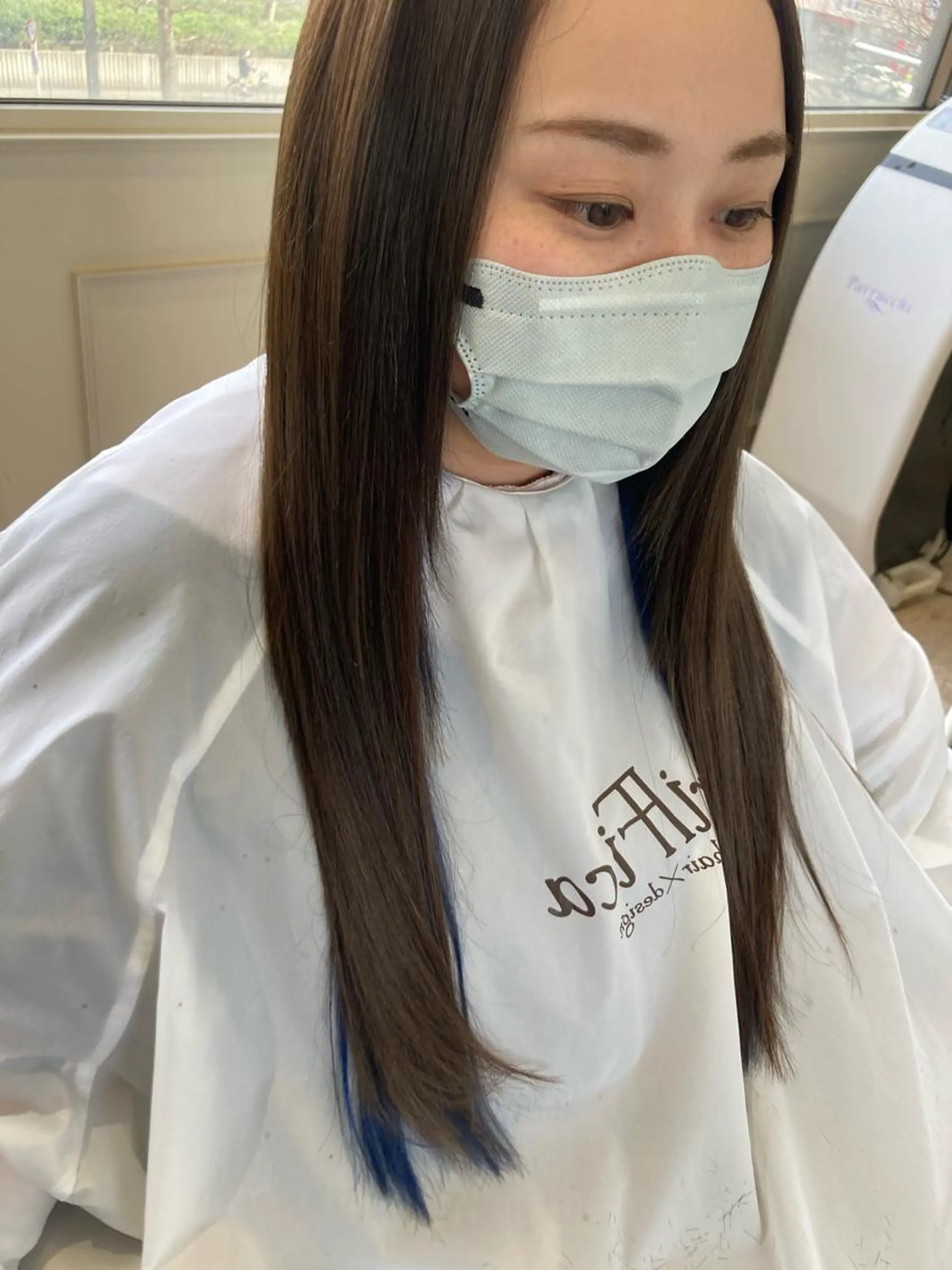 セミロング エクステ エクステブリーチ矯正 griFFicaのヘアスタイル