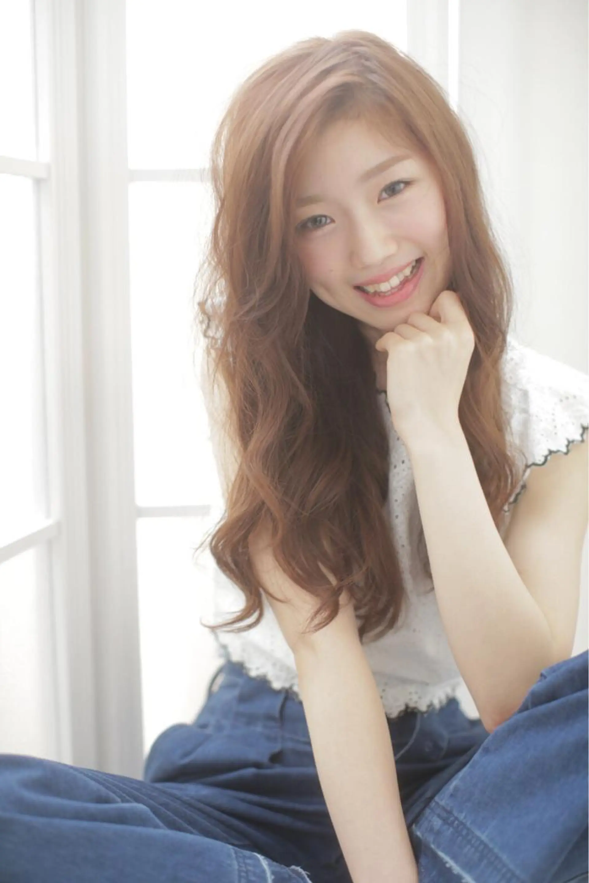 ミディアム セミロング ロング パーマ _WHITE高槻所属・_WHITE高槻店 yusukeのヘアスタイル