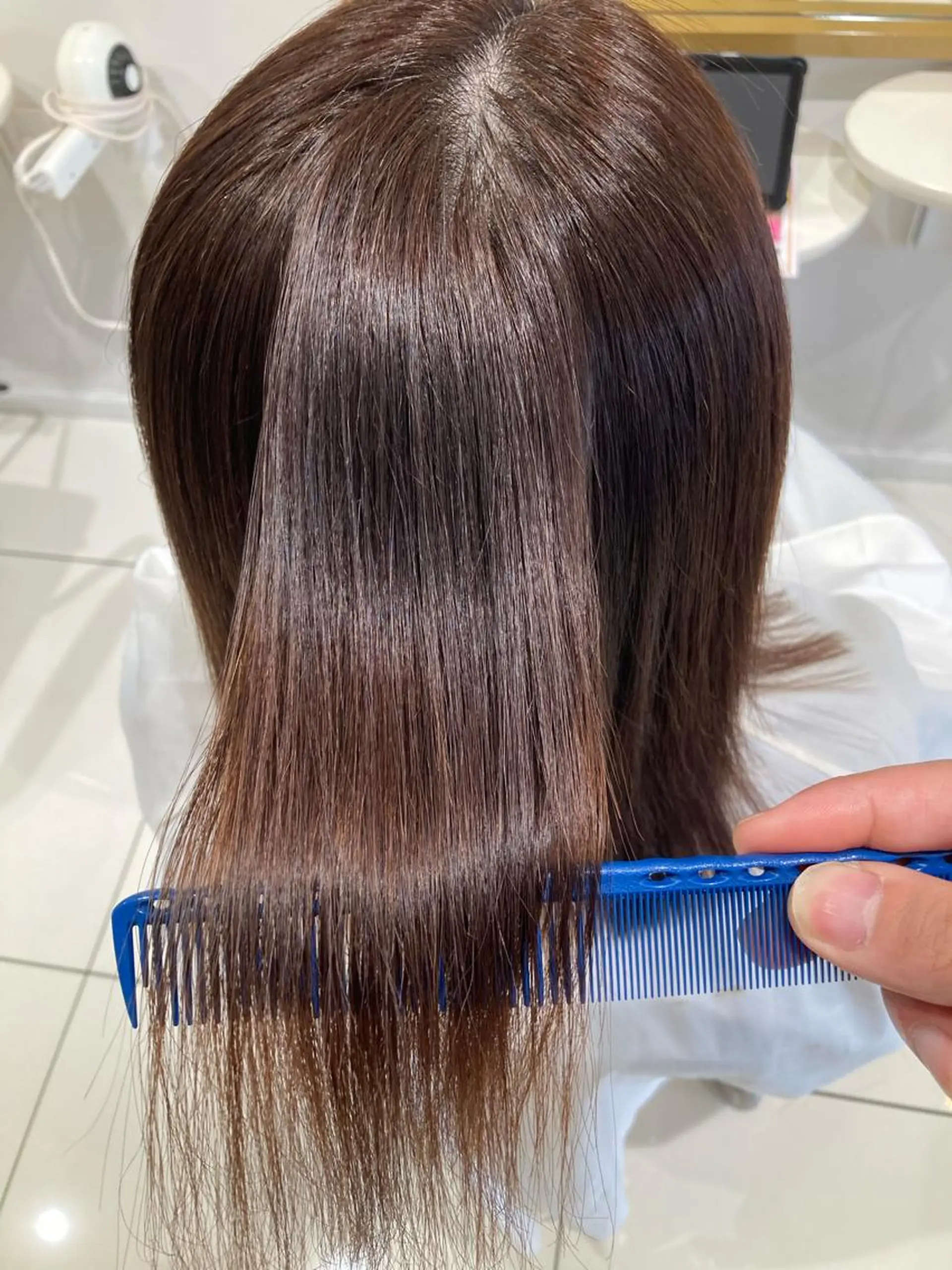 ミディアム 縮毛矯正 落合孝臣/新潟駅南 /髪質改善のヘアスタイル