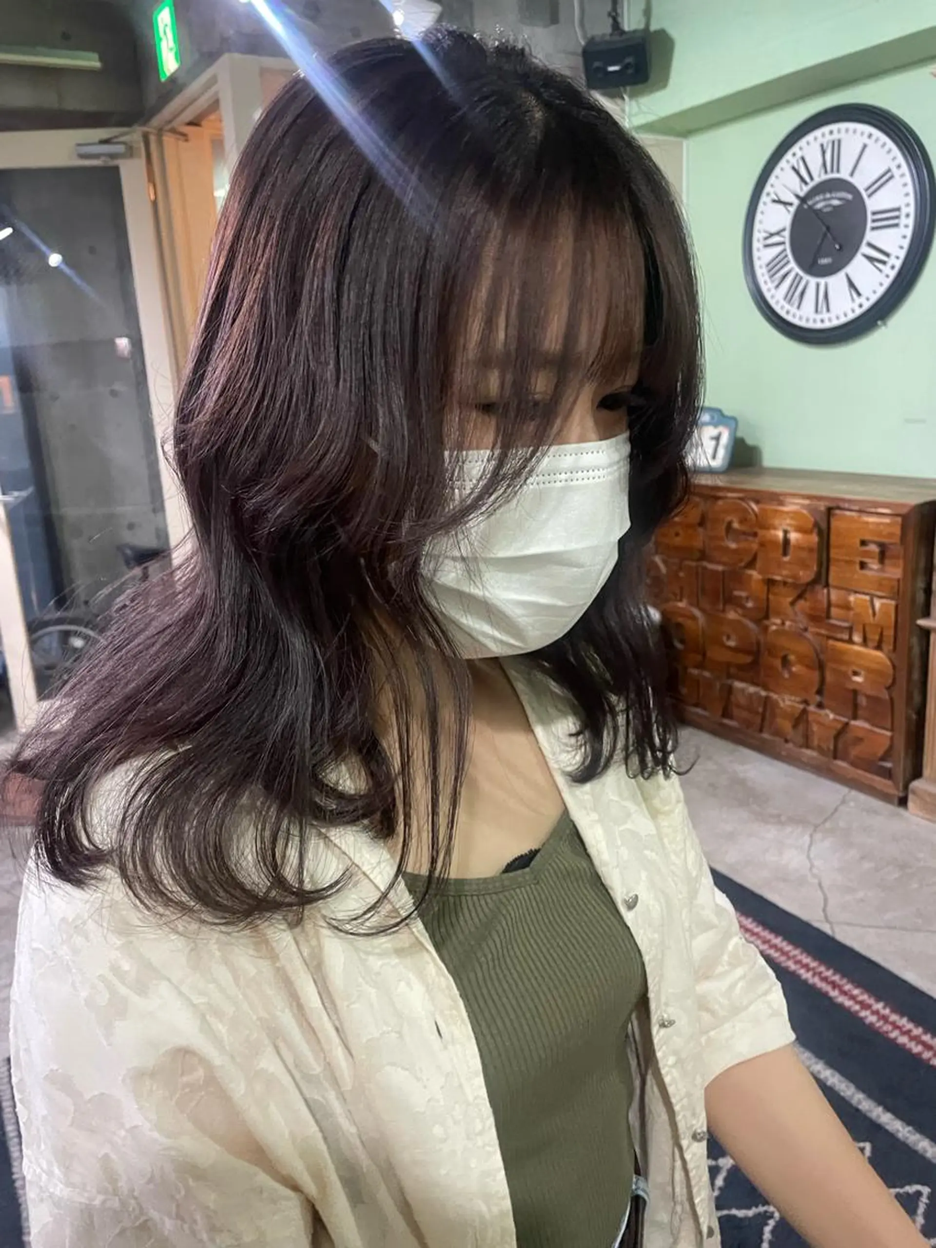 ミディアム ボブヘアカット Rikapi❤️のヘアスタイル