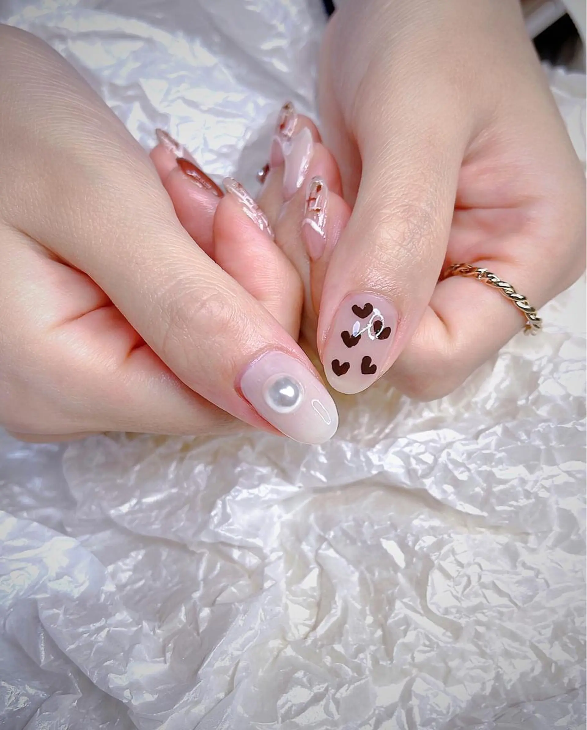 ミディアム 韓国風ヘア めぐみのネイルサロン 惠のネイルデザイン