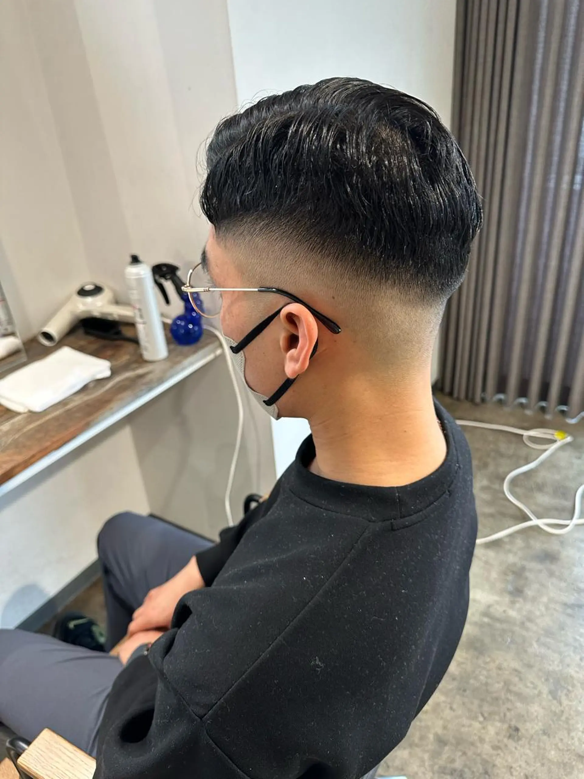 メンズ フェードカット 七三 カット 骨格補正施術/メンズ 専門美容師/YUYAのヘアスタイル