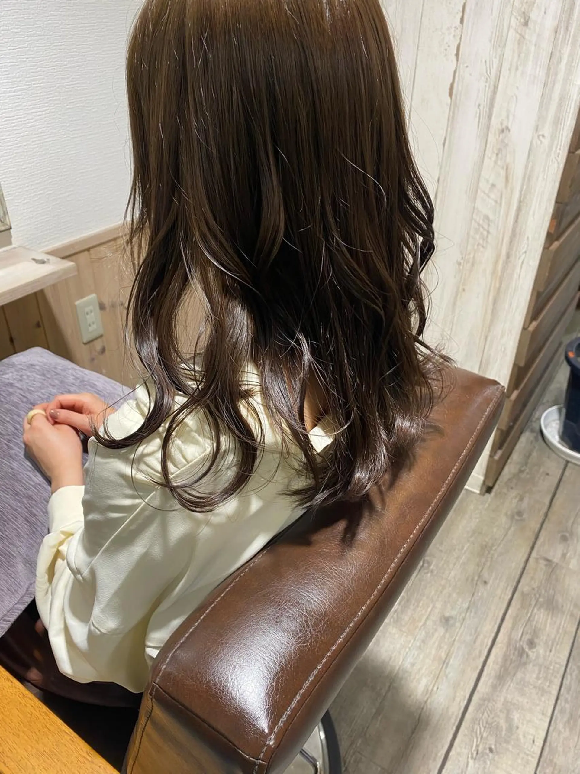 セミロング カラー ヘアアレンジ 透明感カラー ヘアカラー ボブ /ニュアンス/ satomi🧸💖のヘアスタイル