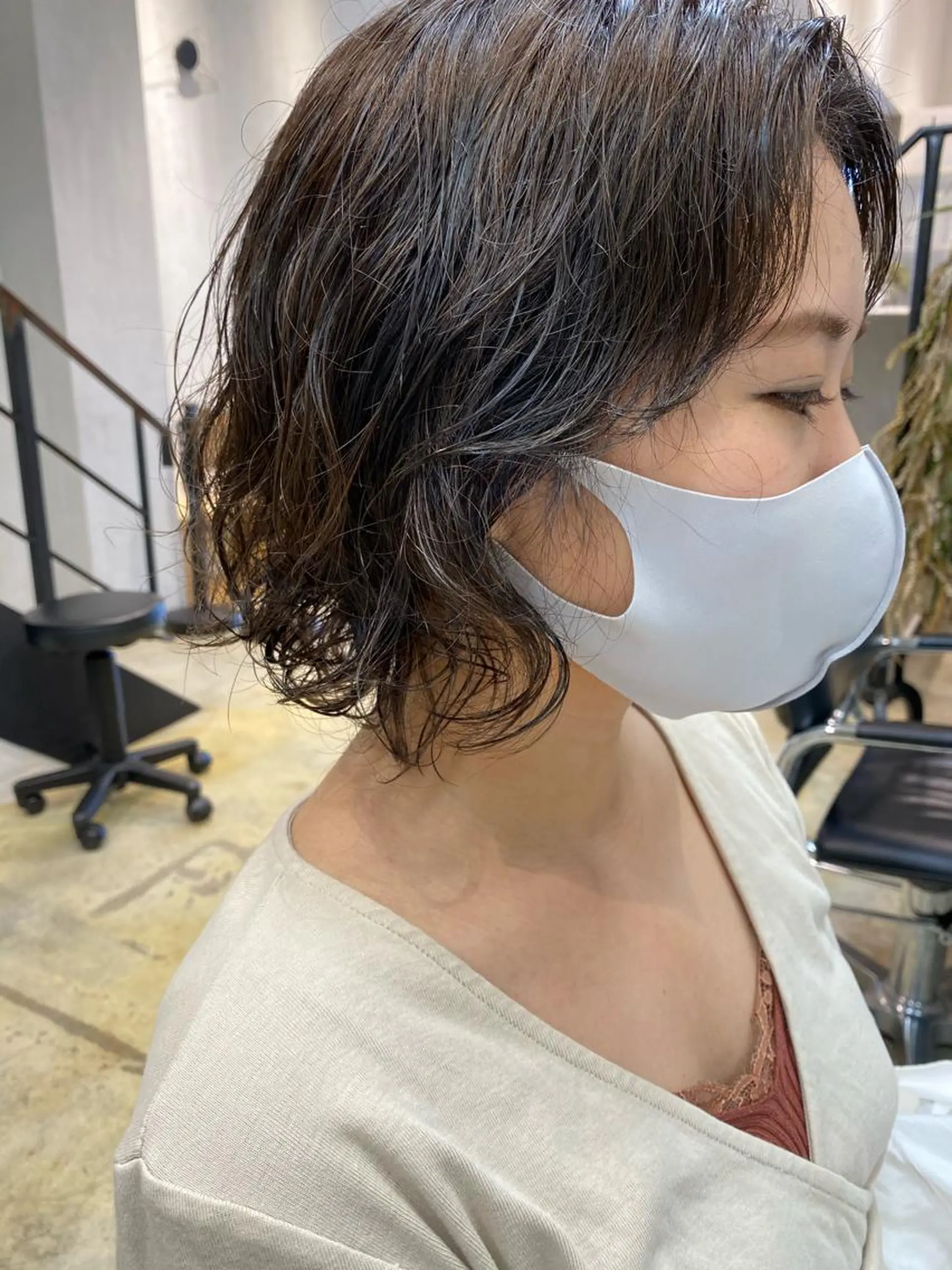 ショート パーマ 近藤 千裕のヘアスタイル