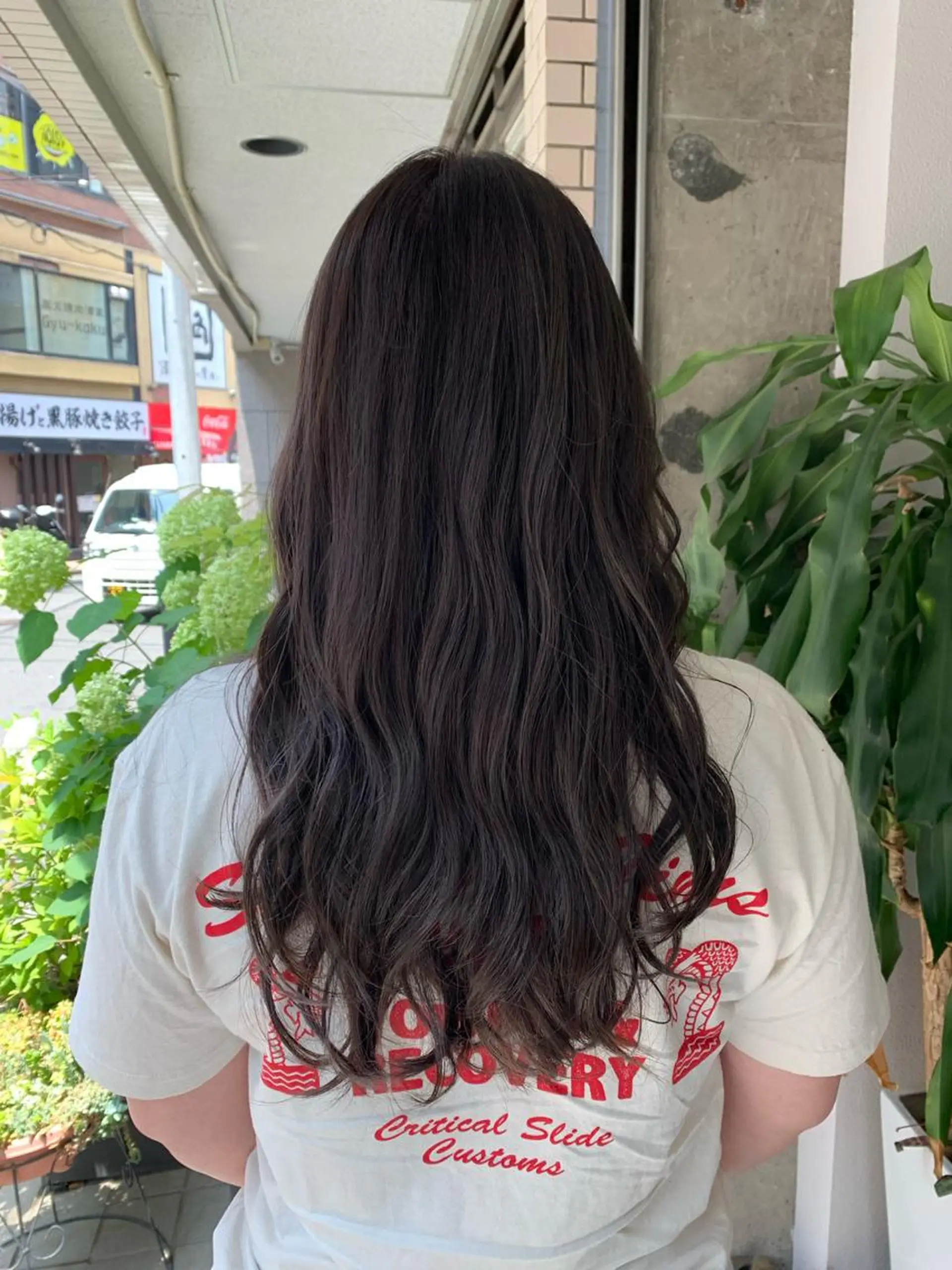 ロング カラー グレージュ ハイライトカラー ハイライト ヘアカラー えんどう みほのヘアスタイル