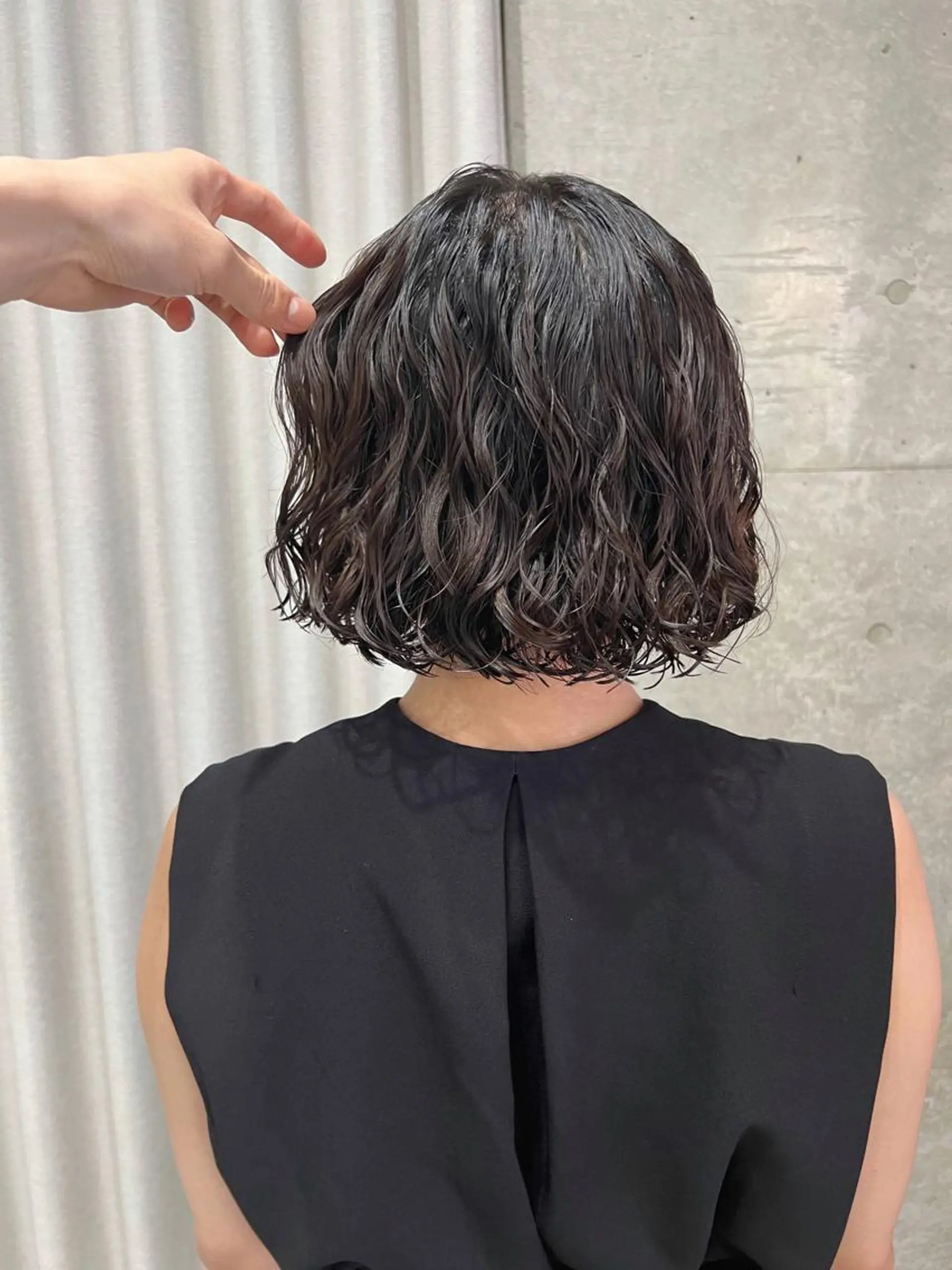 パーマ ボブパーマコテ巻き風 パーマNo1深江秀平のヘアスタイル