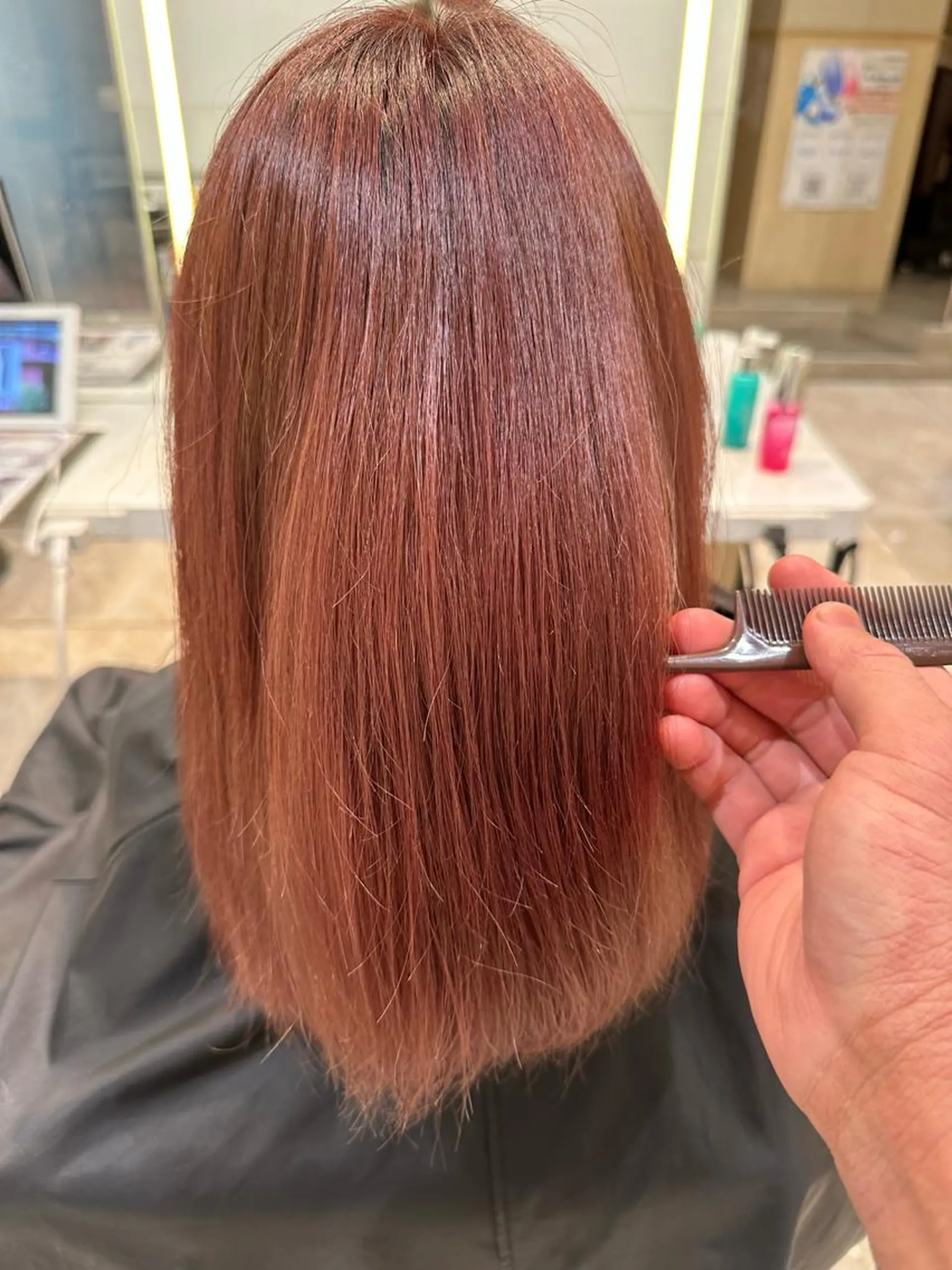 セミロング カラー 波巻パーマ/毛流れ パーマ☘️りゅうせいのヘアスタイル