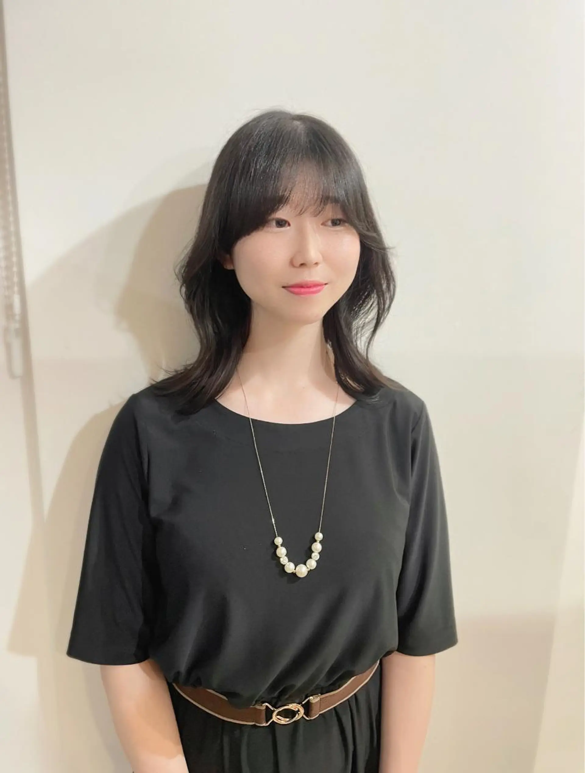 ミディアム ヨシンモリ 韓国風ヘア fifth天神/末廣 和也のヘアスタイル