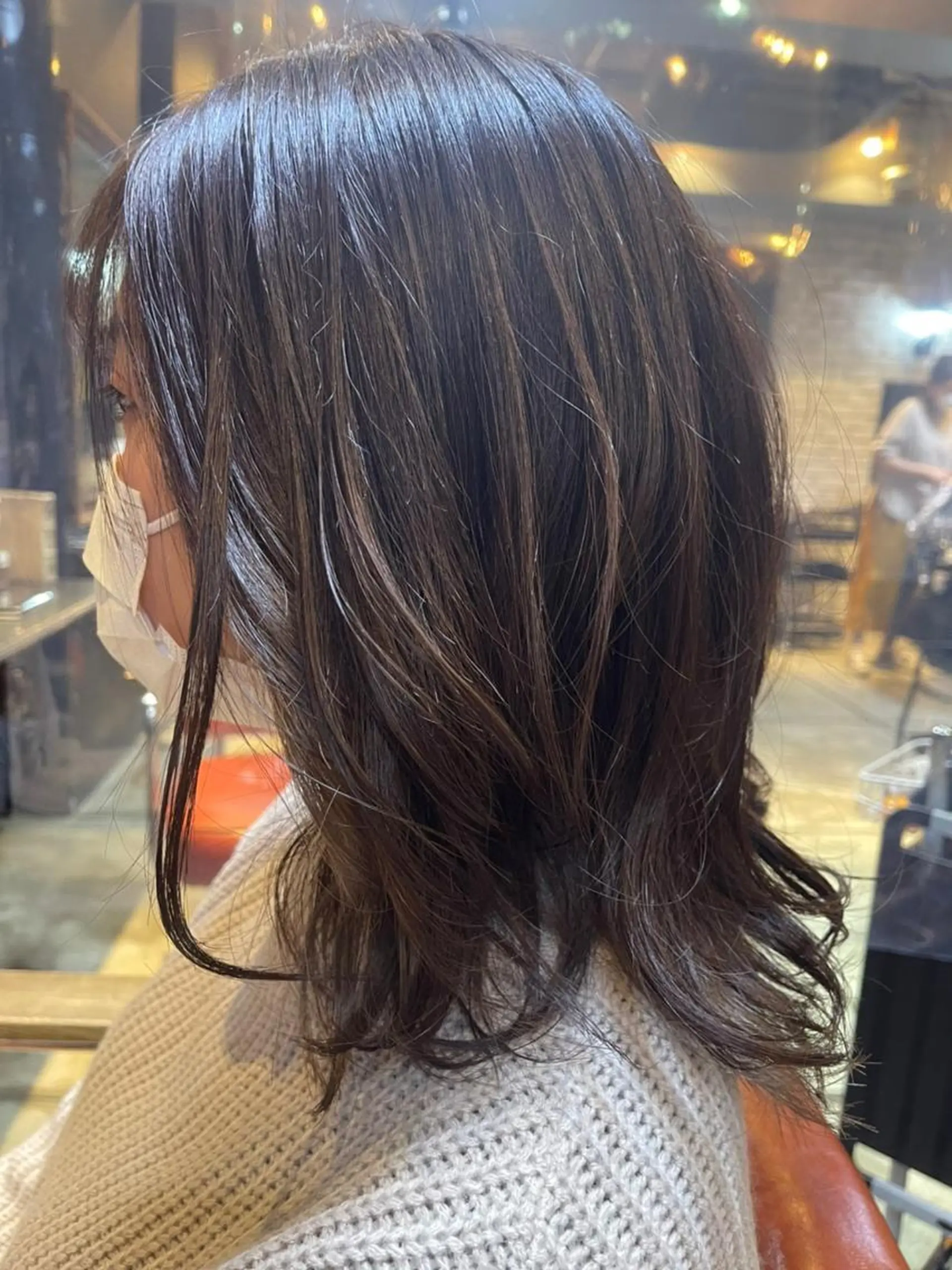 ショート カラー アディクシーカラー アッシュ バレイヤージュ ミストバング ブリーチ 初めでも安心🌟 newi町田✂のヘアスタイル