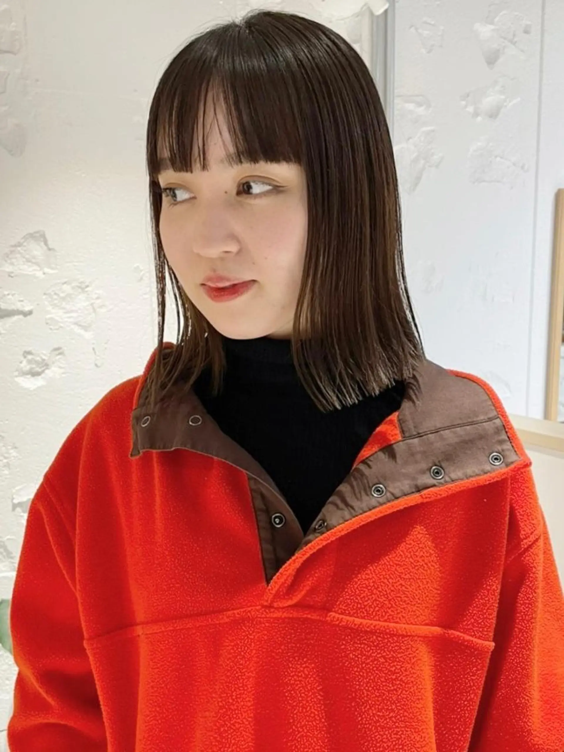 ミディアム カラー パーマ ヘアアレンジ 透明感color 🥣suzunaのヘアスタイル