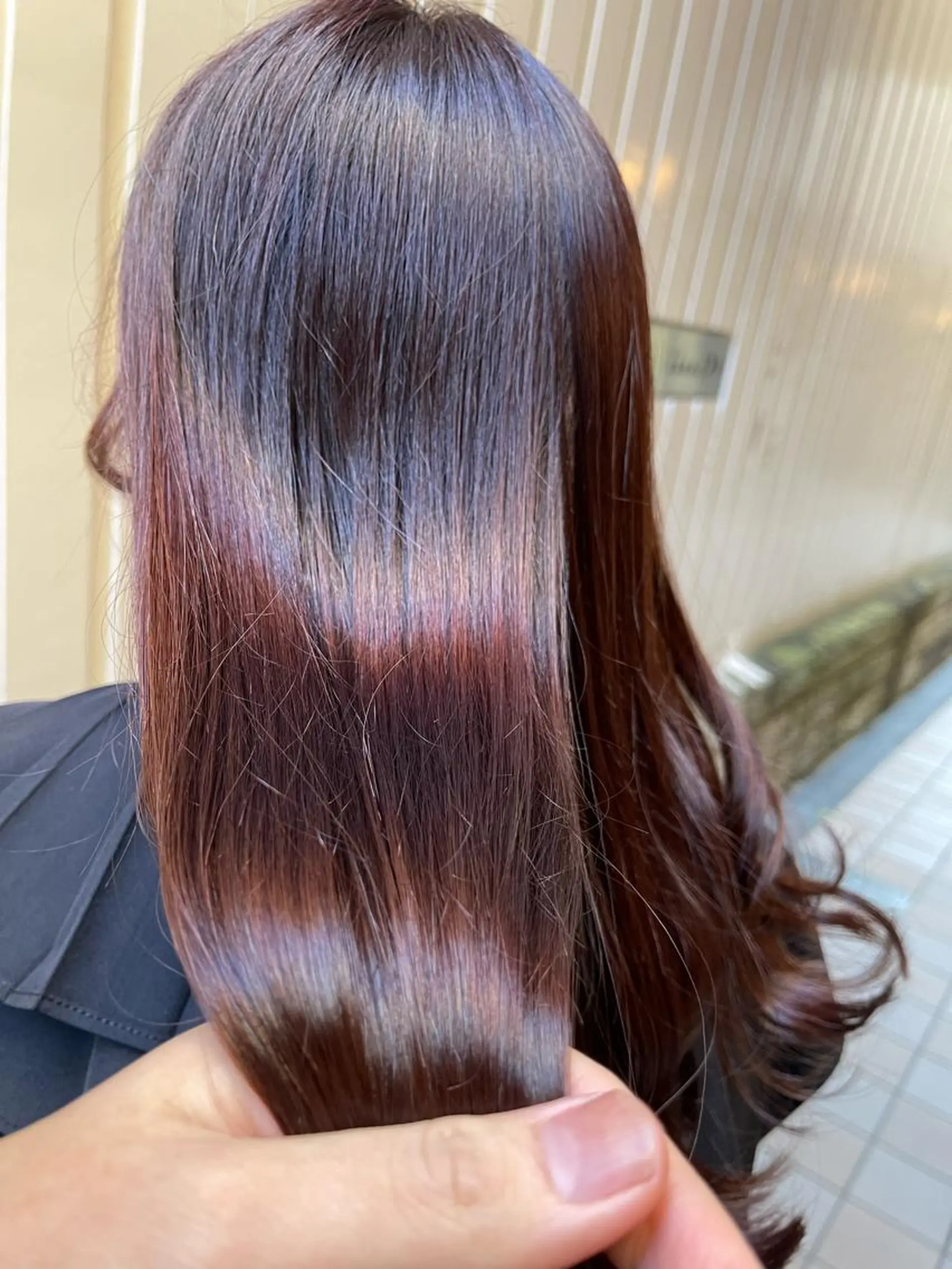 セミロング ヘアカラー トリートメント antica YOSHIのヘアスタイル