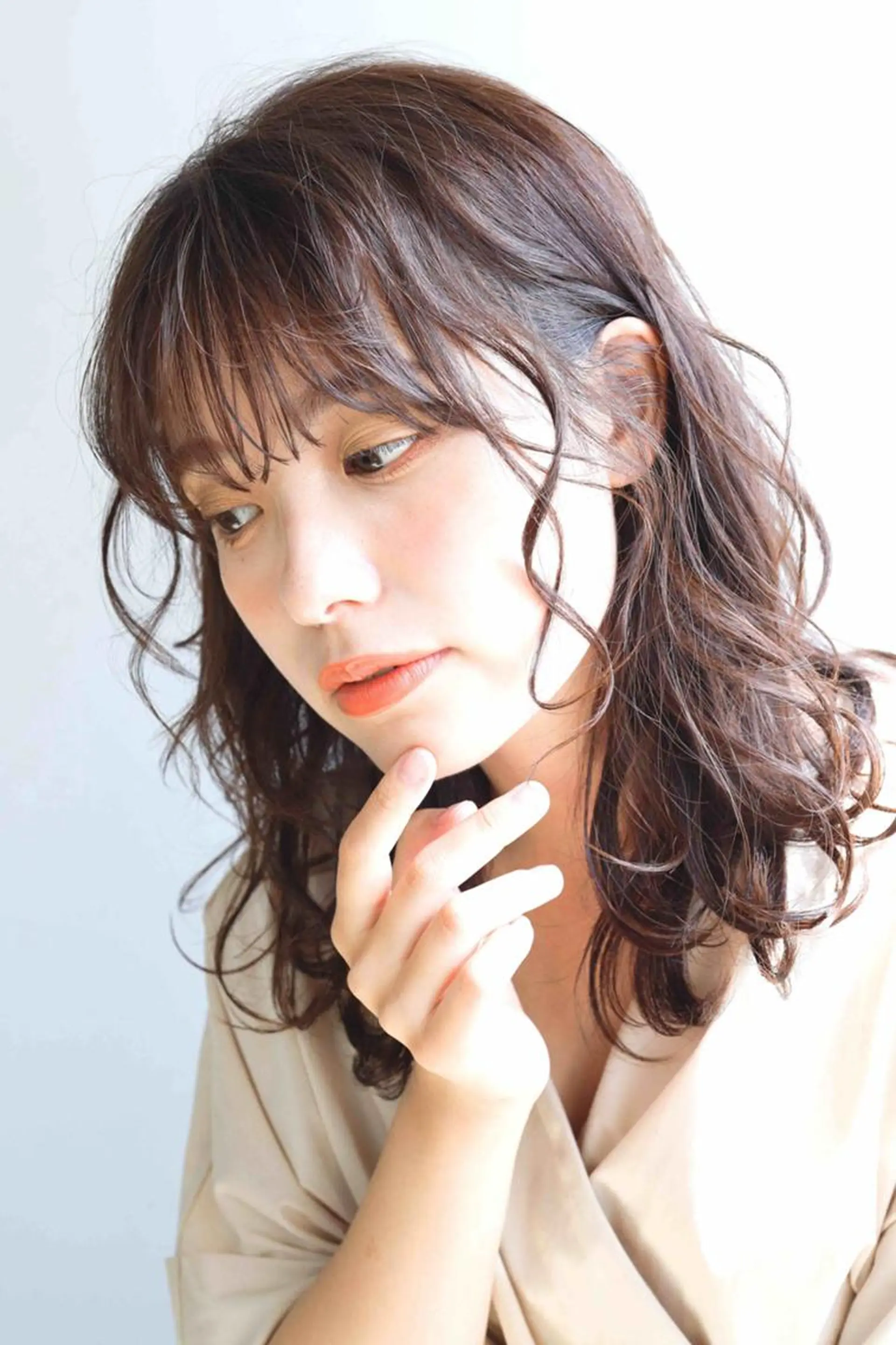 セミロング カラー カット ヘアカラー N° il duca 札幌のヘアスタイル