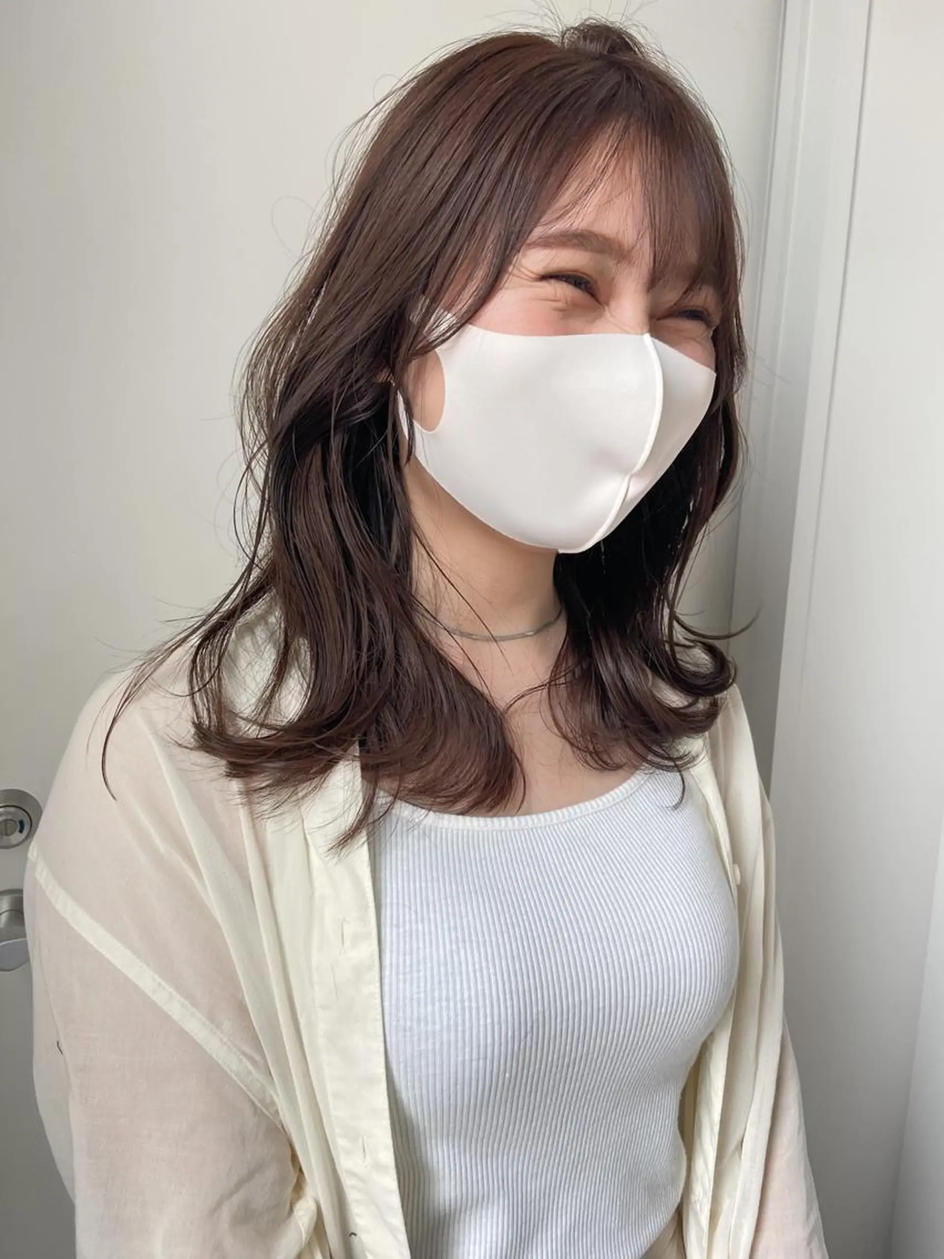 ロング カラー ブラウンカラー カット ヘアカラー トリートメント 岡本康平/ボブ /ブリーチ/レイヤーのヘアスタイル