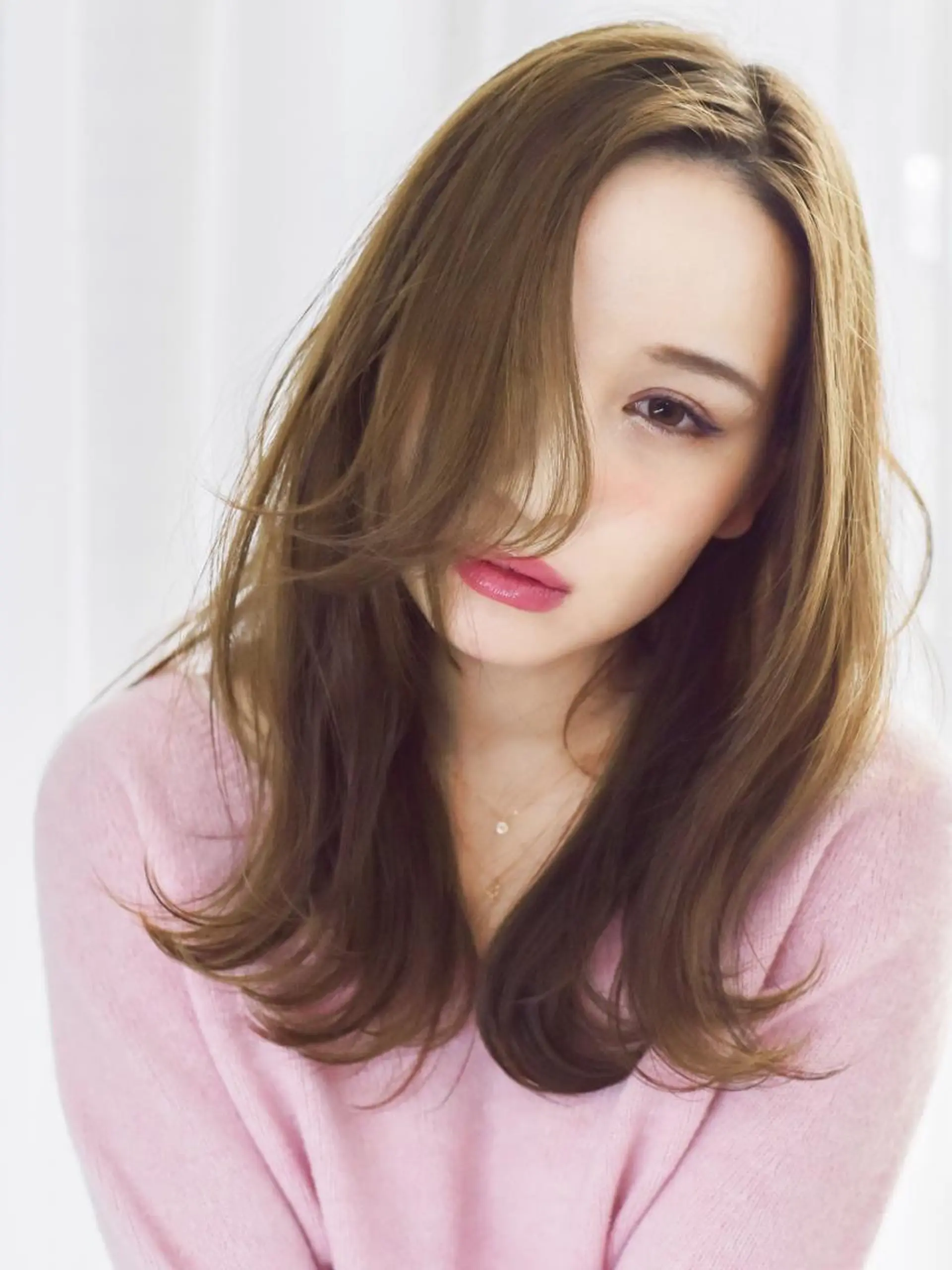 セミロング カラー エクステ（レミー毛） NINEのヘアスタイル