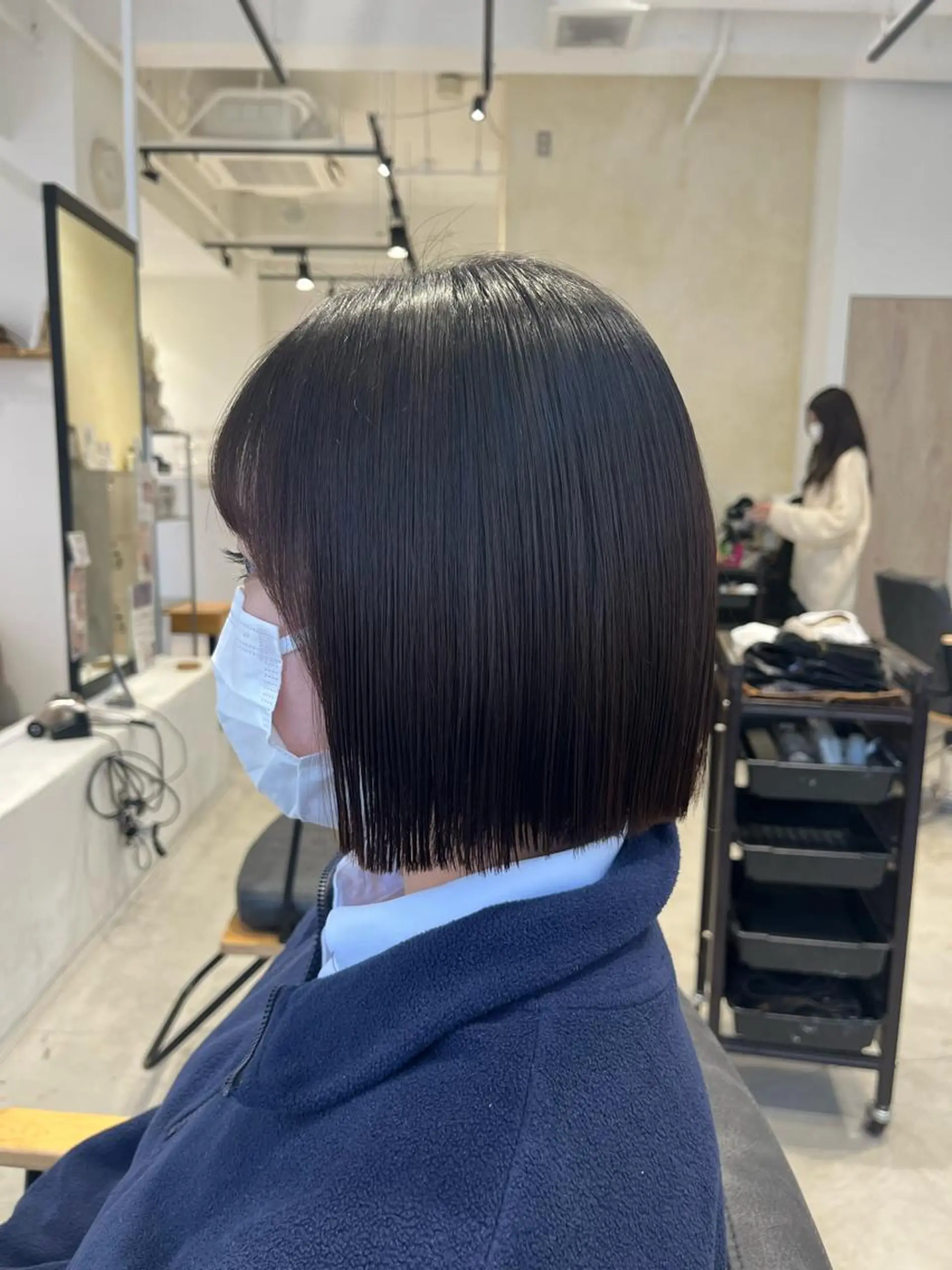 ショート カット 縮毛矯正 トリートメント ボブ/美髪矯正 /佐藤 奈巳のヘアスタイル