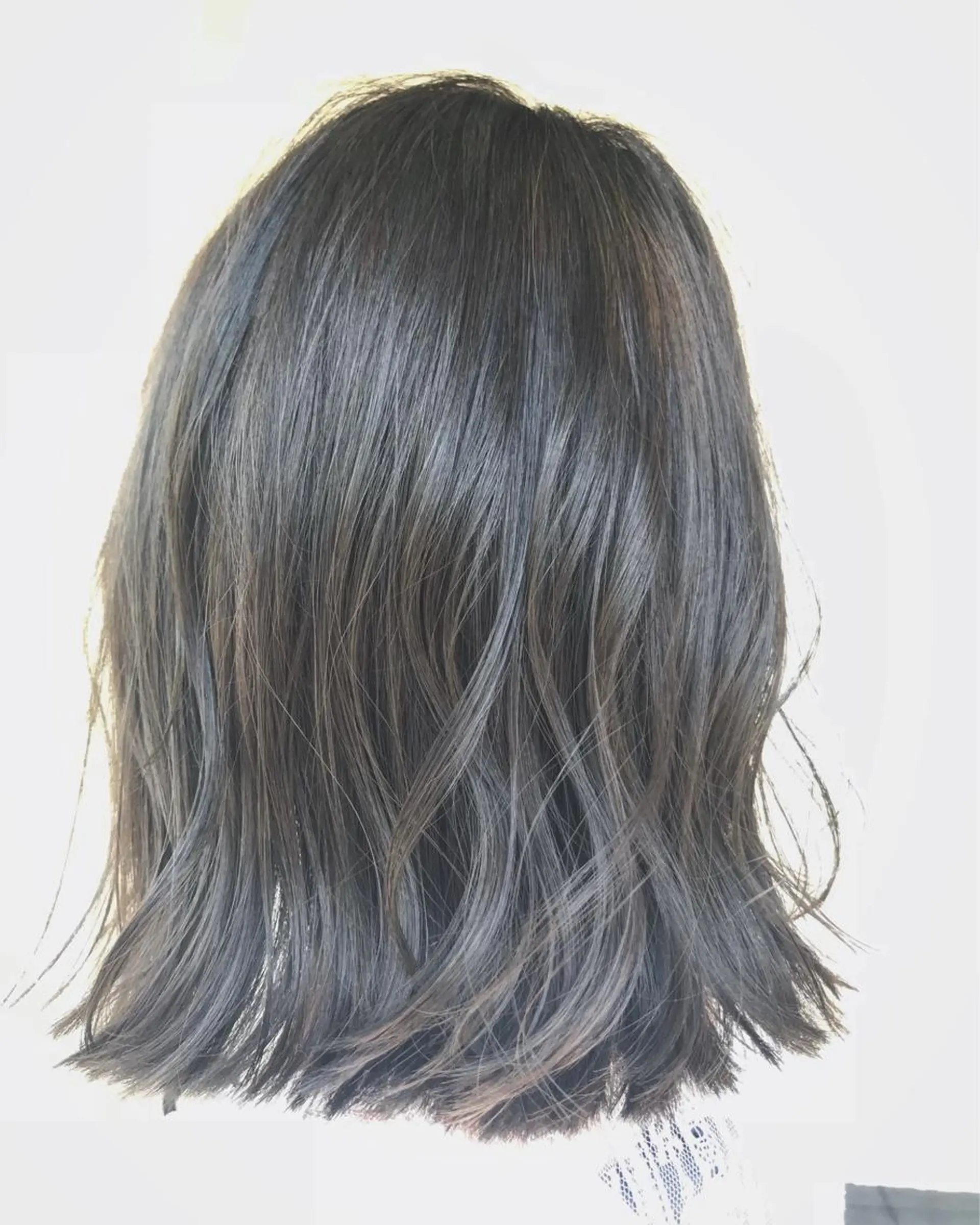 ミディアム カラー グレージュ ヘアカラー トリートメント IORI #韓国ヘア#髪質改善のヘアスタイル