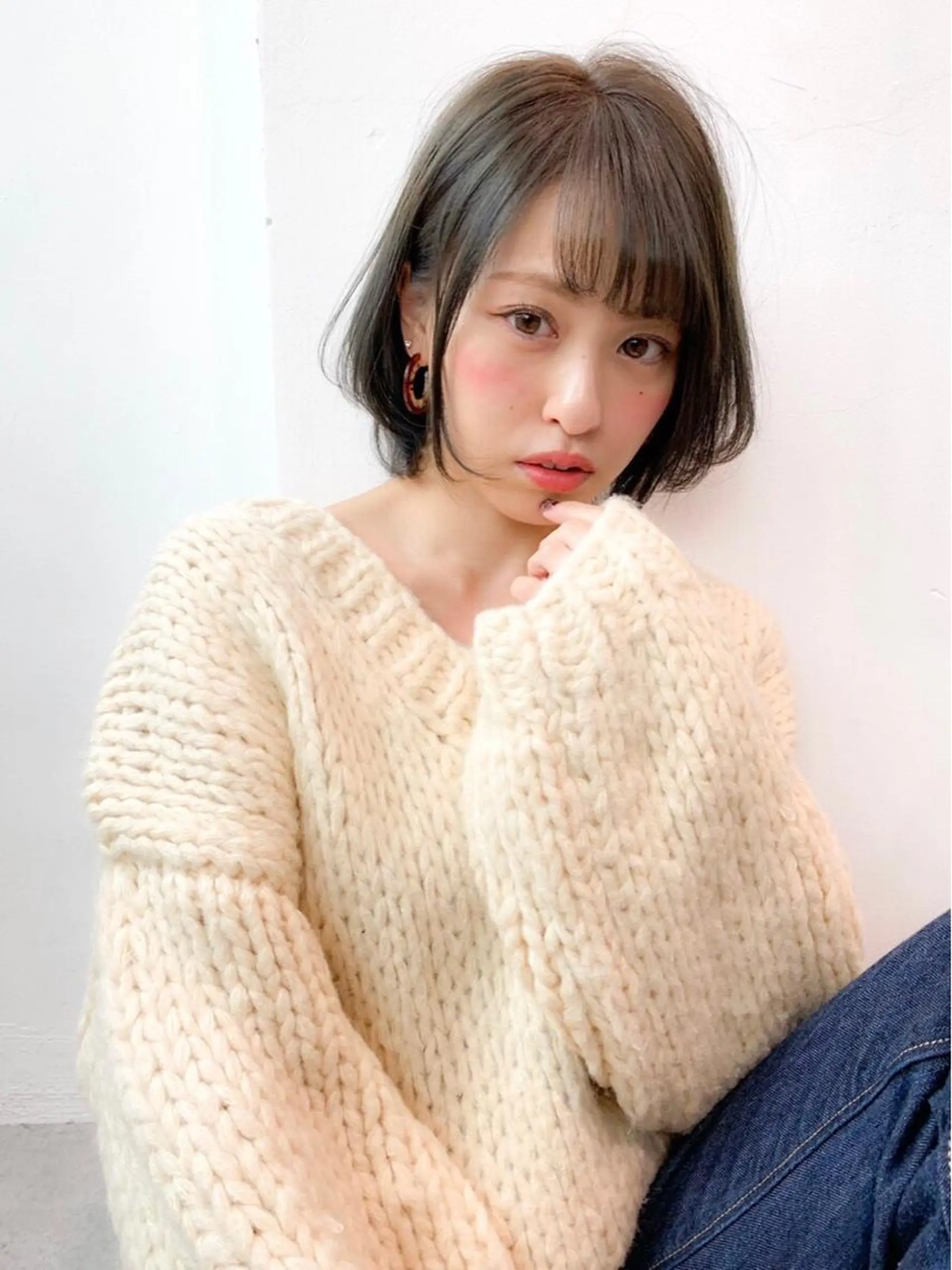 ミディアム カラー ヘアアレンジ ヘアカラー トリートメント ヘッドスパ ヘアセット 🪞SHE池袋 Official🪞のヘアスタイル