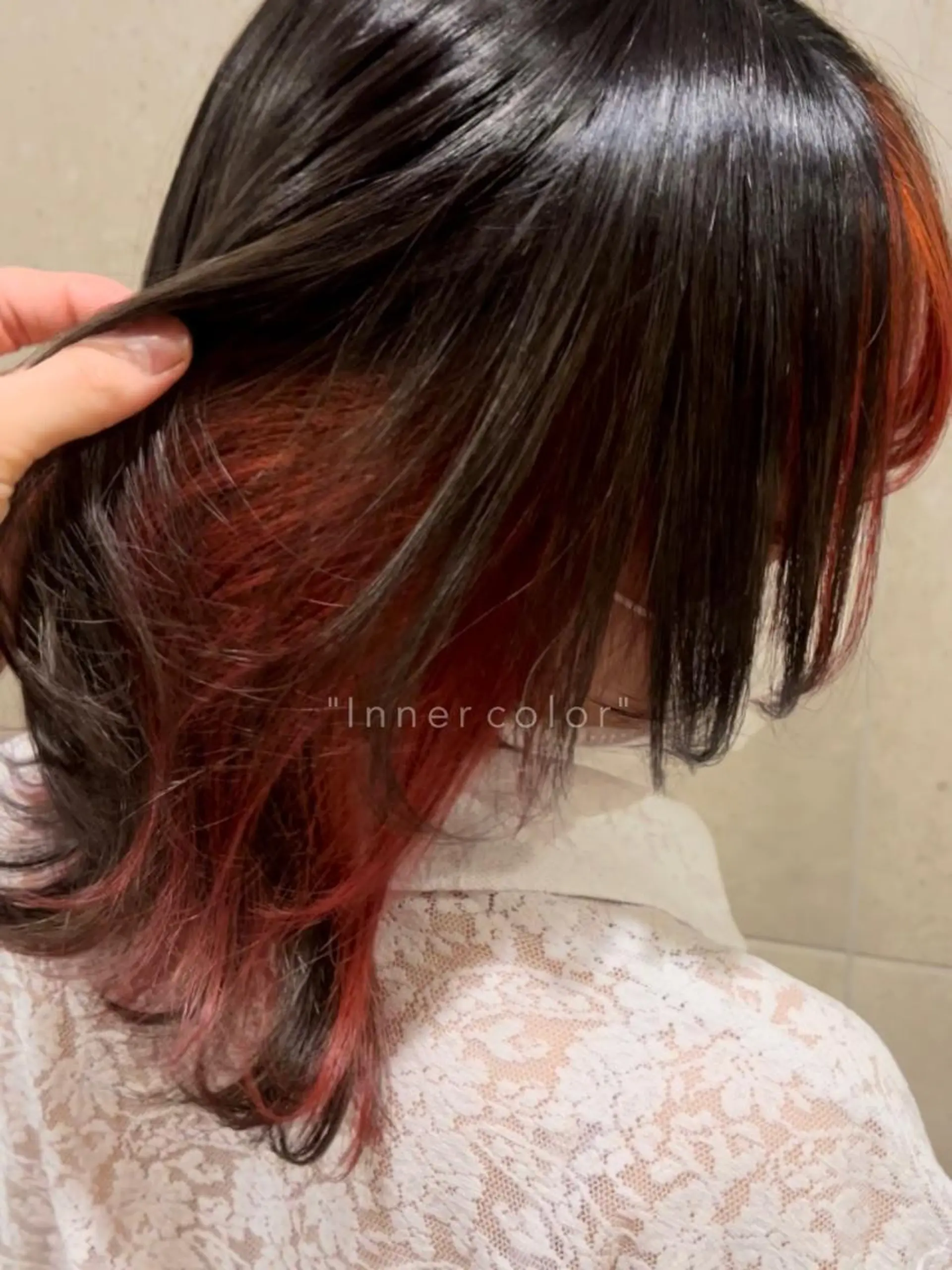 ミディアム カラー インナーカラー 山中 優 🎨大人艶colorのヘアスタイル