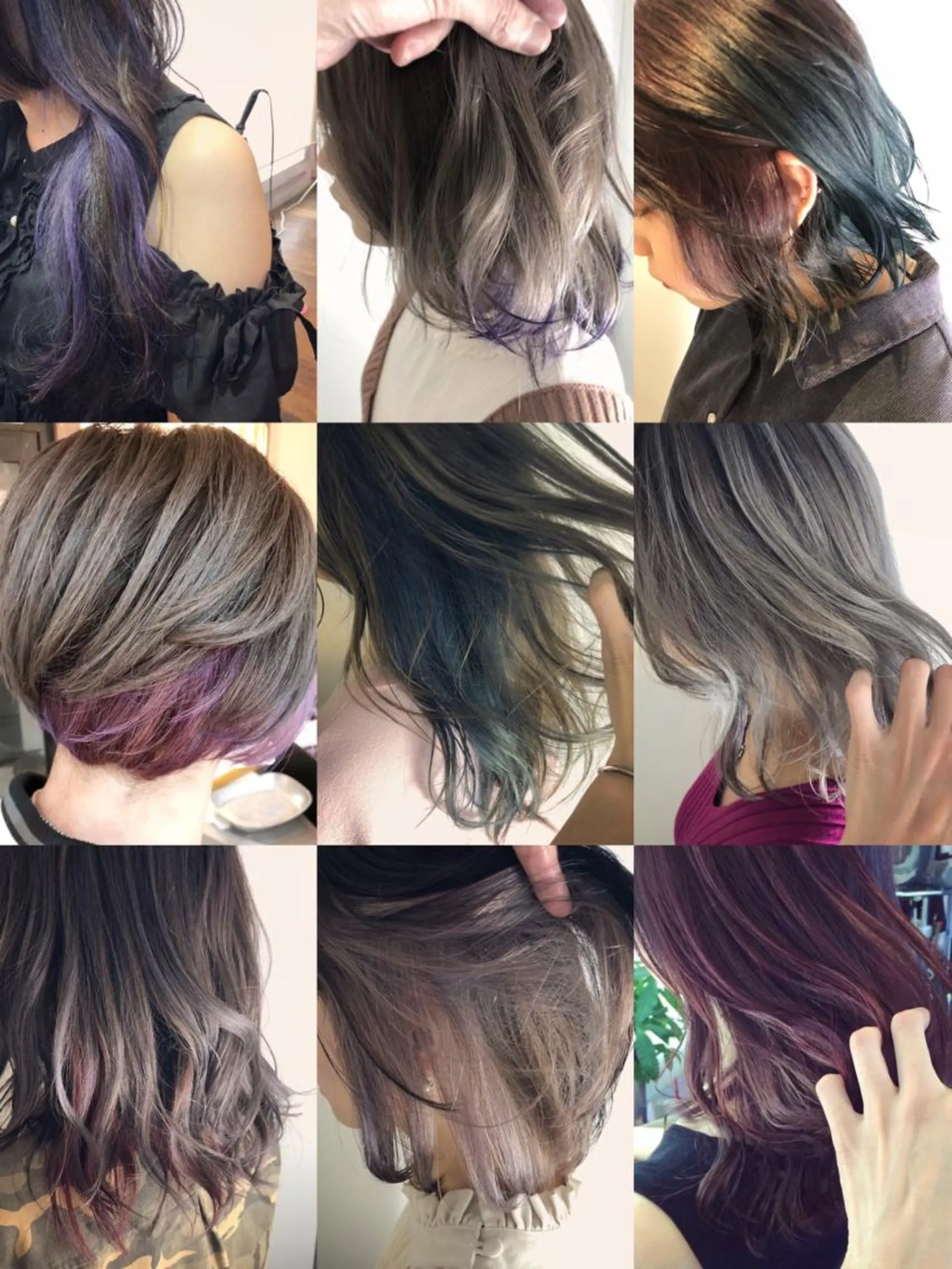ミディアム カラー デザインカラー カット ヘアカラー トリートメント 原宿サロン代表 デザインカラー伊藤卓のヘアスタイル