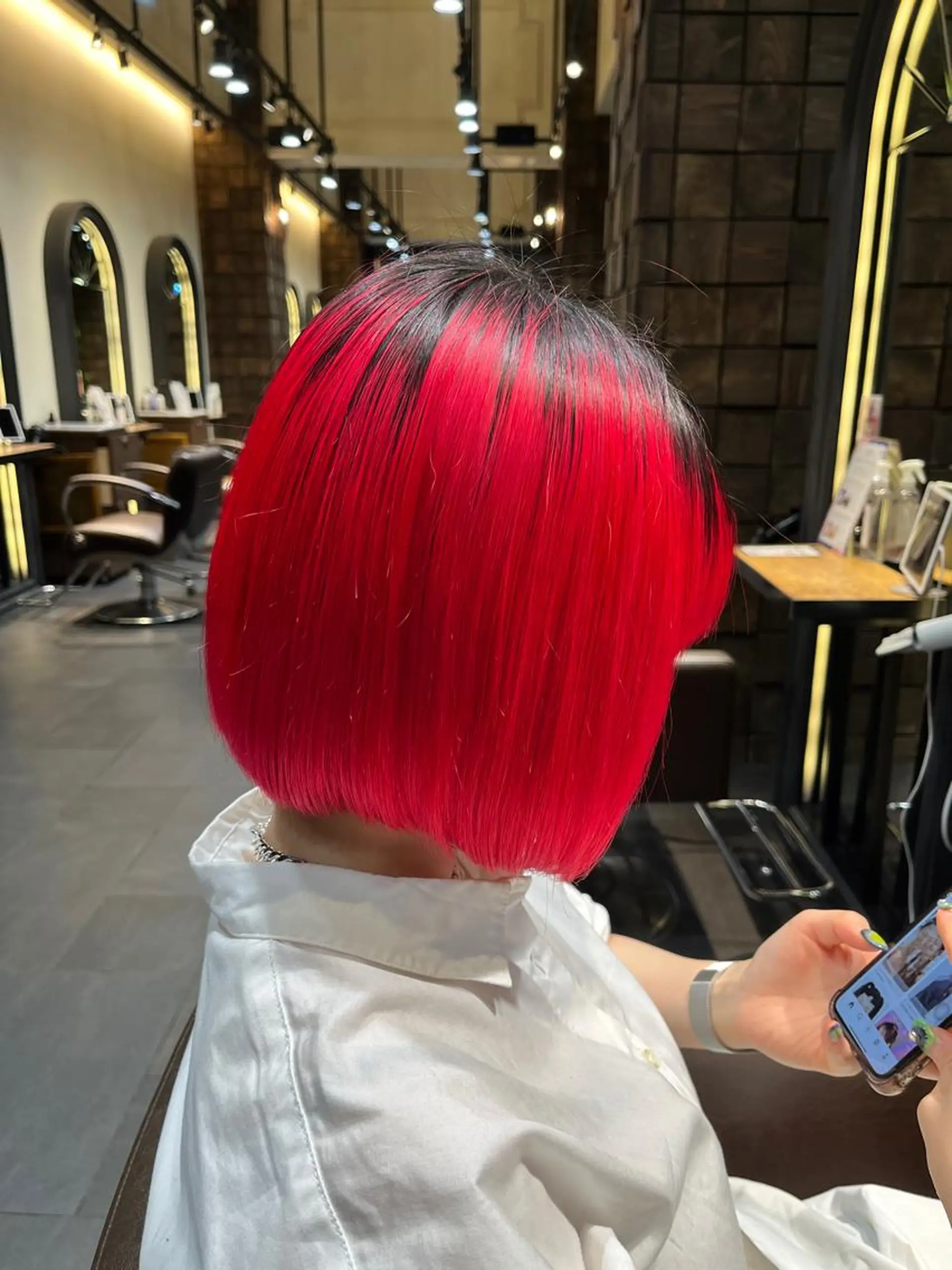 ミディアム カラー 銀座/MINX 宇都 愛梨/デザインカットのヘアスタイル