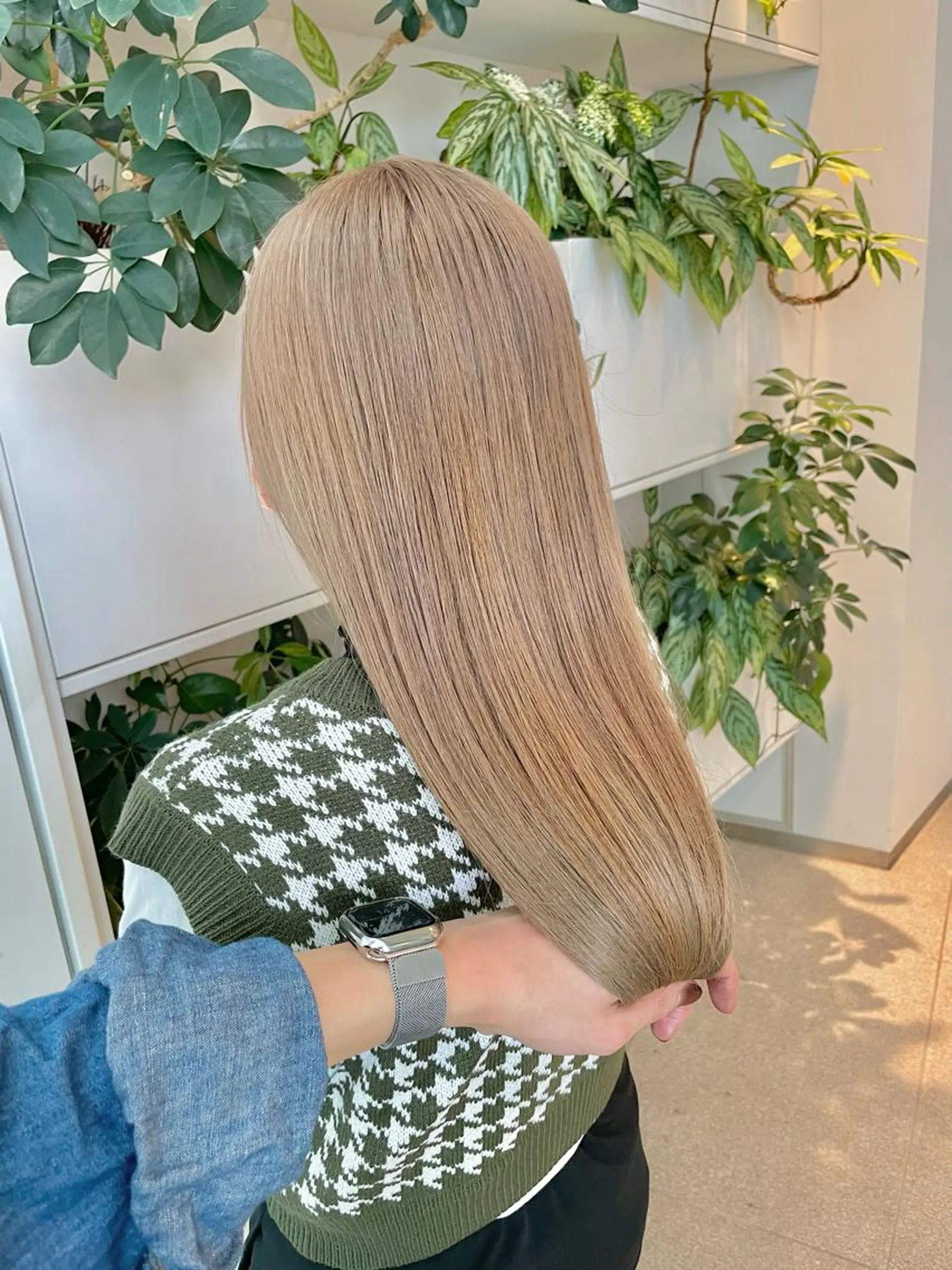 ロング カット ヘアカラー トリートメント 東北No.1完全個室 💐梶谷社長のヘアスタイル