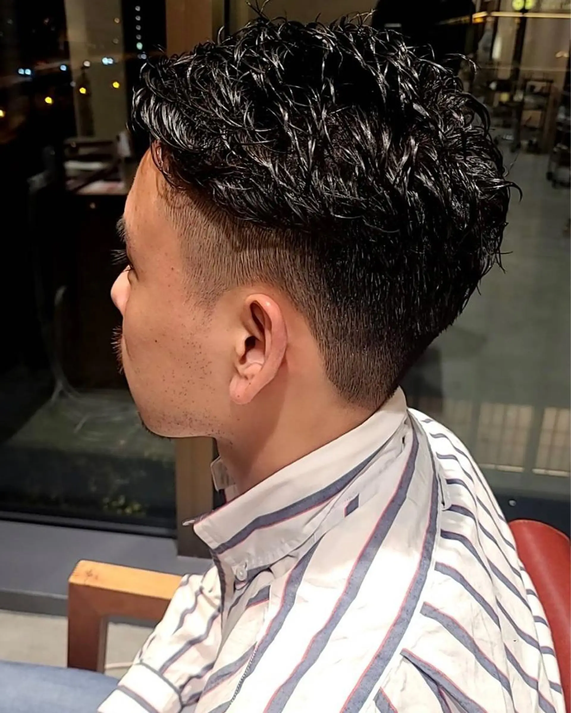 パーマ メンズ 箭内葉月/メンズ👔 ワンカールパーマのヘアスタイル