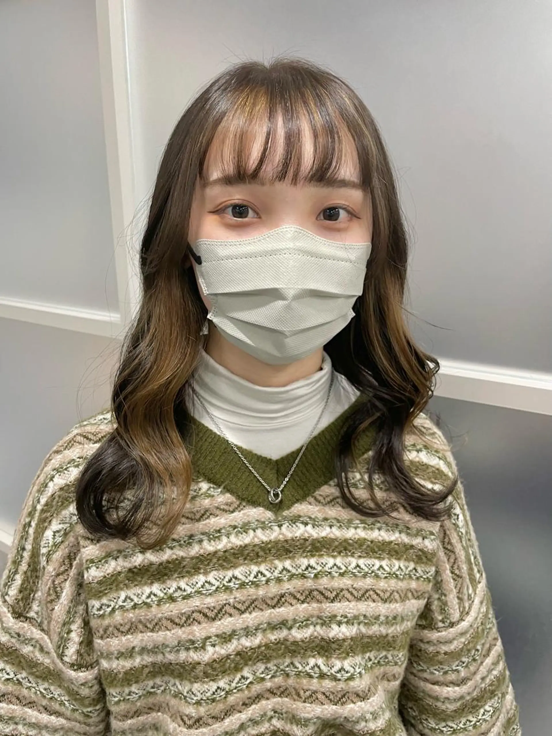 セミロング カラー インナーカラー ヘアカラー タケダケイ /ショート/ボブのヘアスタイル