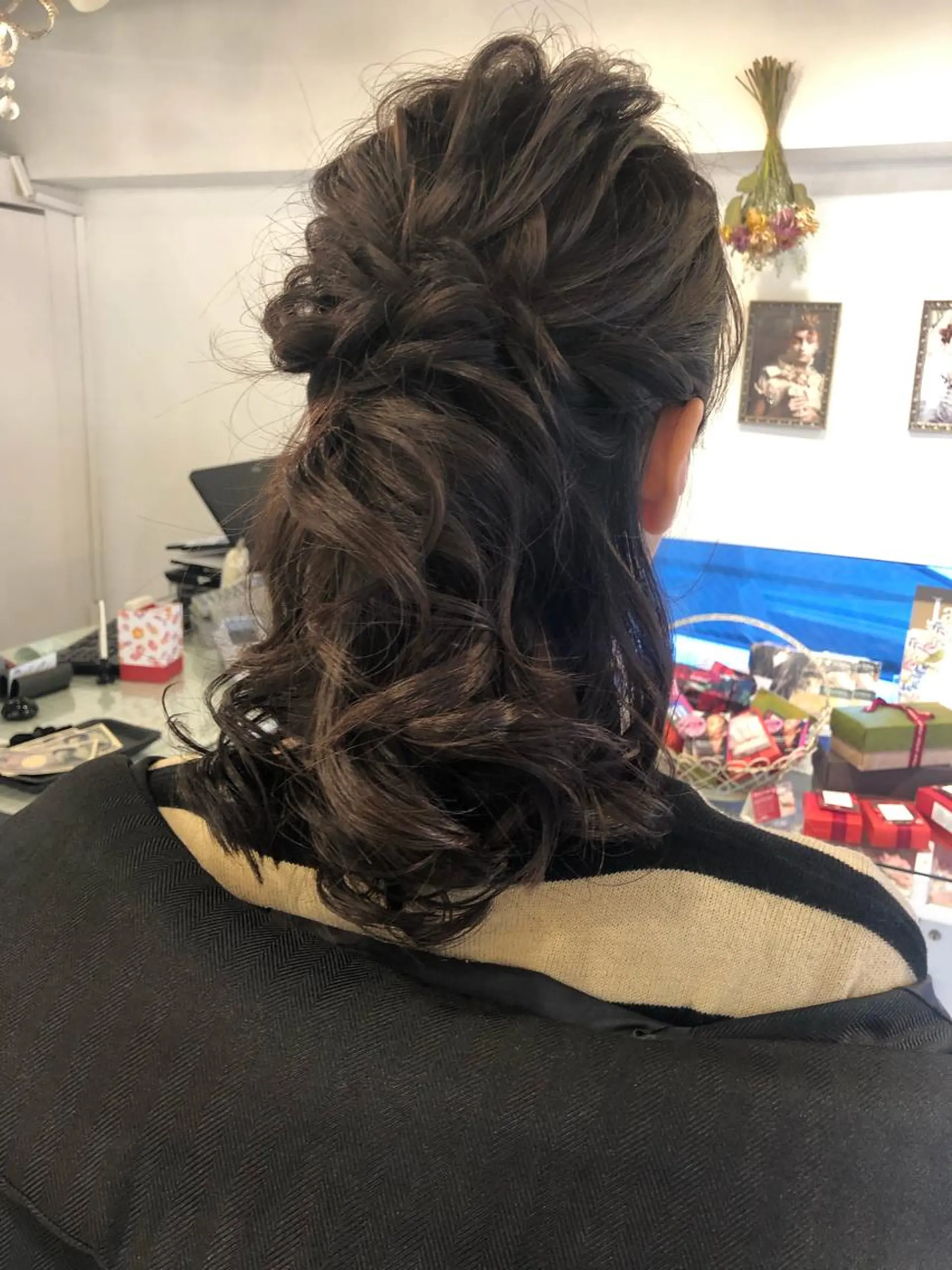 ミディアム ヘアアレンジ ✨韓国風カット/艶髪 カラー✨yumeのヘアスタイル