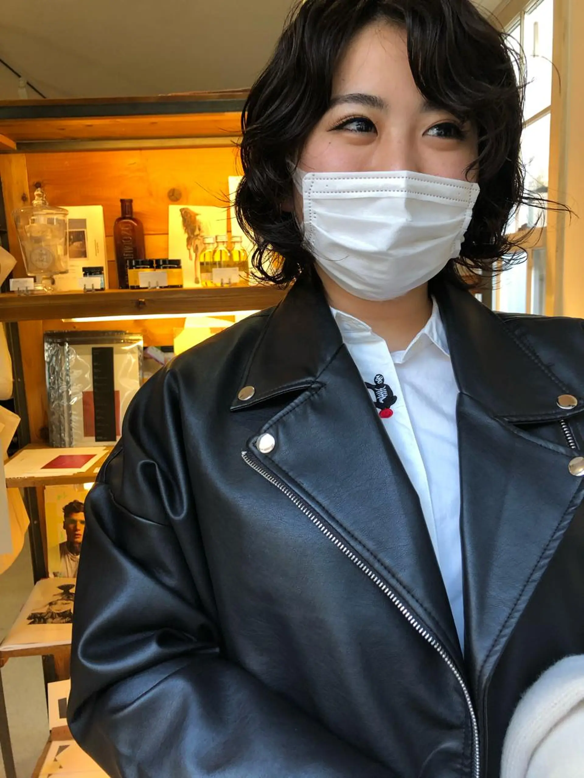 ミディアム パーマ NOUN所属・eri kinjoのヘアスタイル