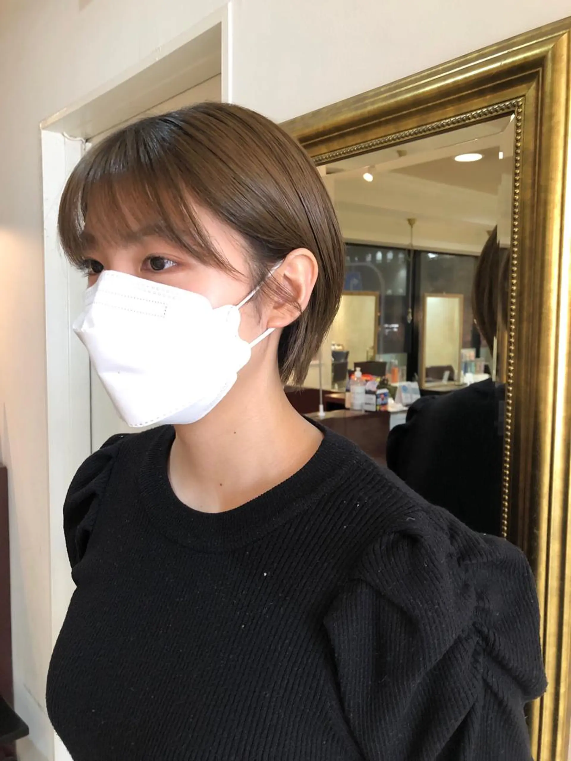 ショート ショートボブ ハンサムショート ボブ くびれヘア ショートヘア ショート/パーマ/ カラー/FUKOのヘアスタイル