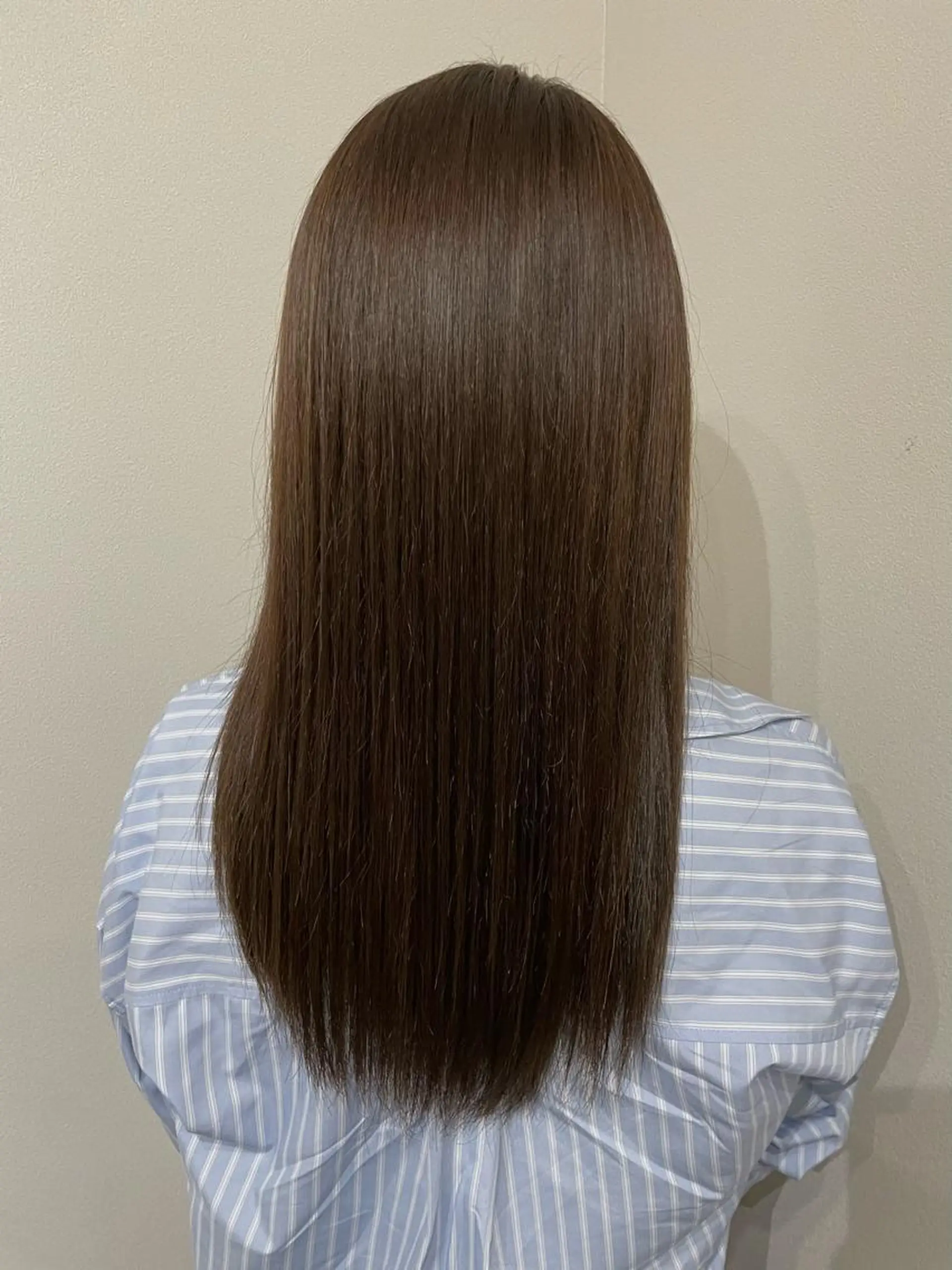 ロング カラー ベージュカラー オリーブベージュ 𓍯 Riho𓍯のヘアスタイル