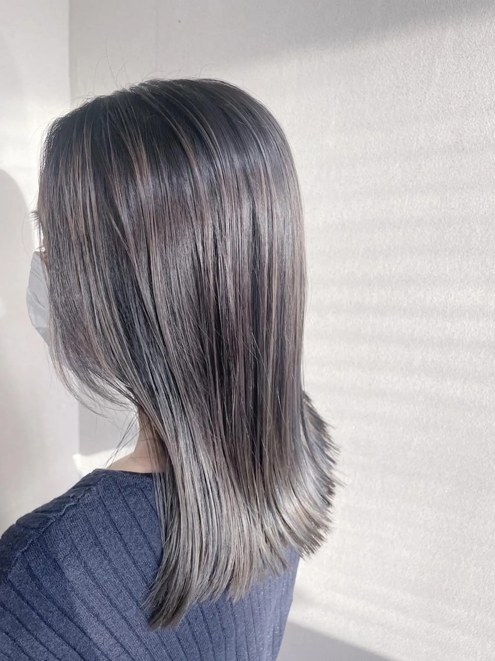 ミディアム カラー ケアブリーチ /髪質 改善/古橋圭史郎のヘアスタイル