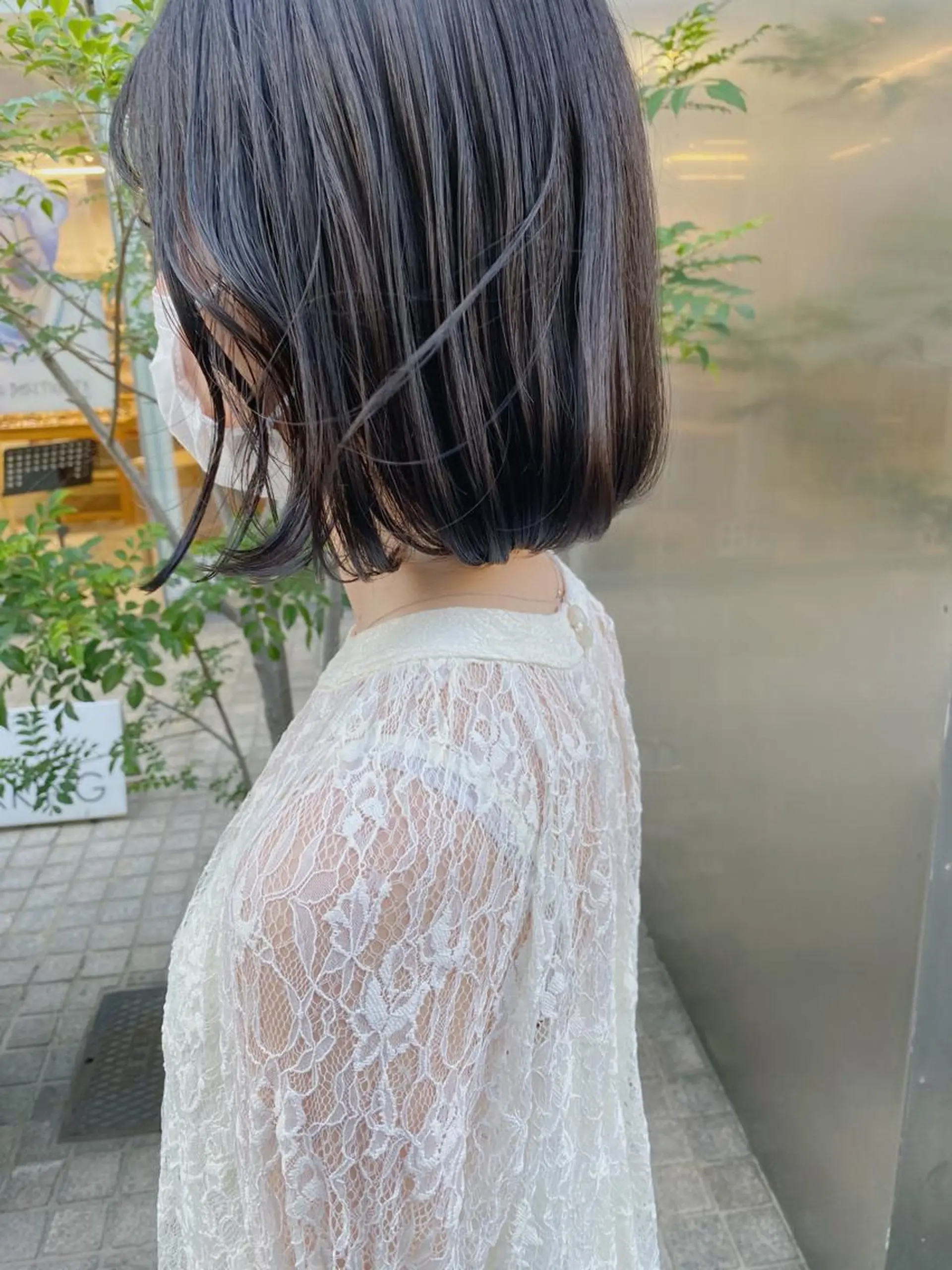 ミディアム カラー パーマ ヘアアレンジ umu.［韓国ヘア /ダウンパーマ］のヘアスタイル